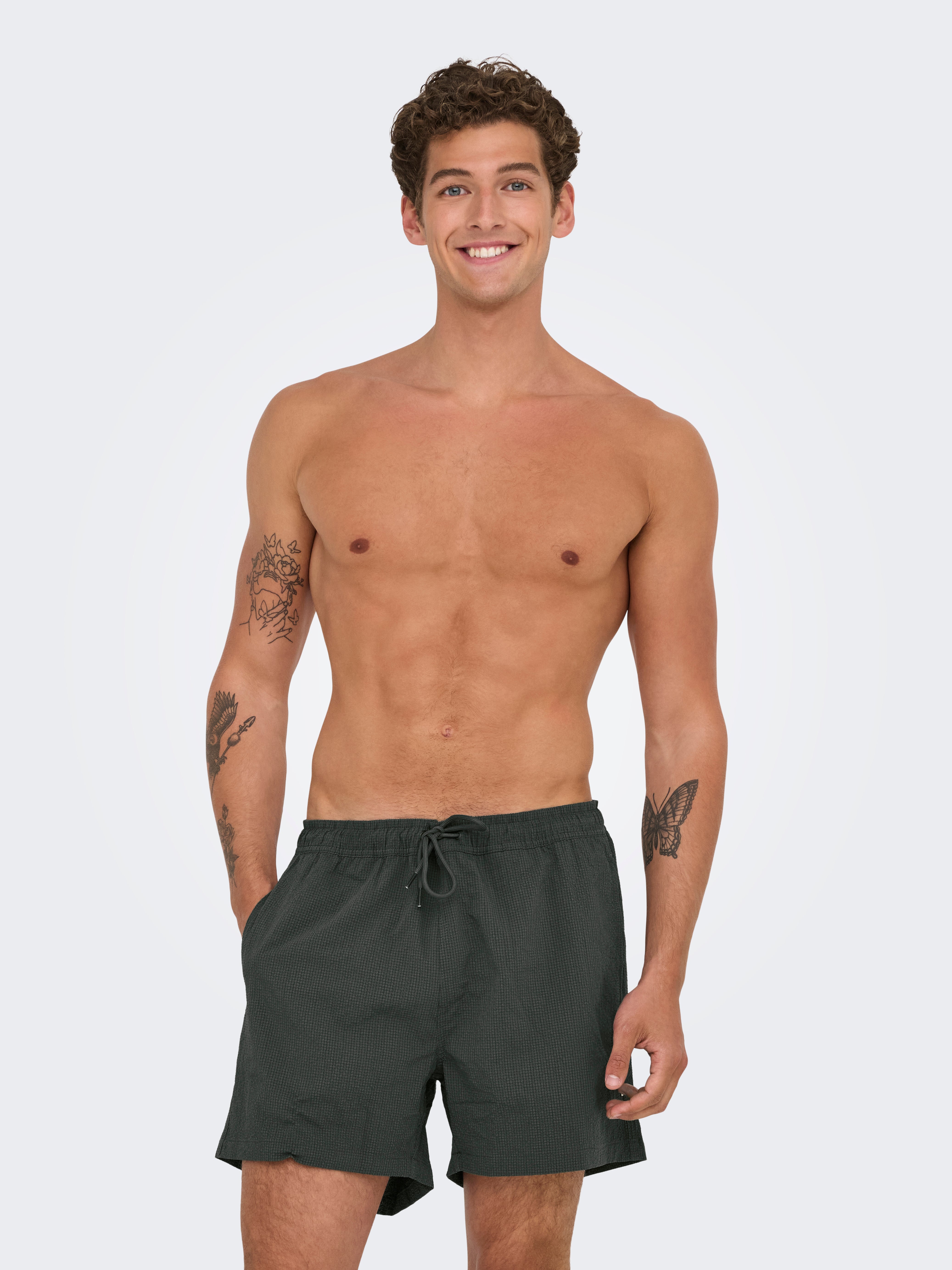 ONSTED Swim Shorts | Dark Grey | ONLY & SONS®