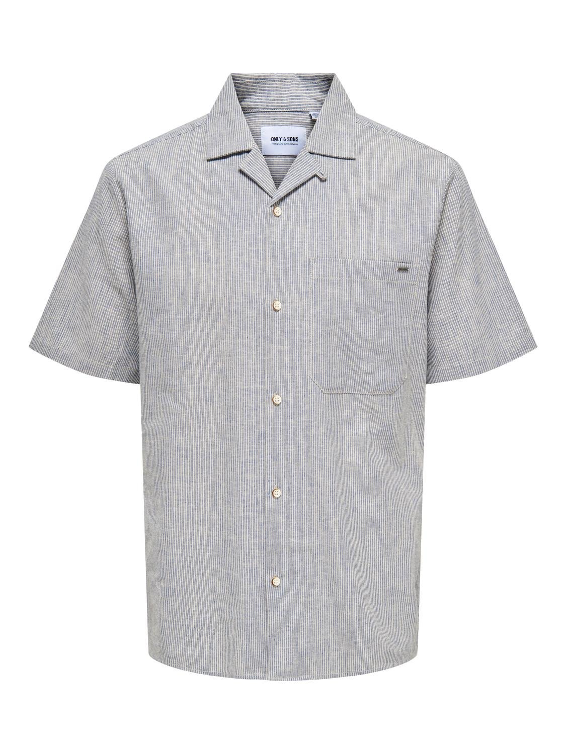 ONLY & SONS Camicie Relaxed Fit Colletto hawaiano -Bering Sea - 22028833