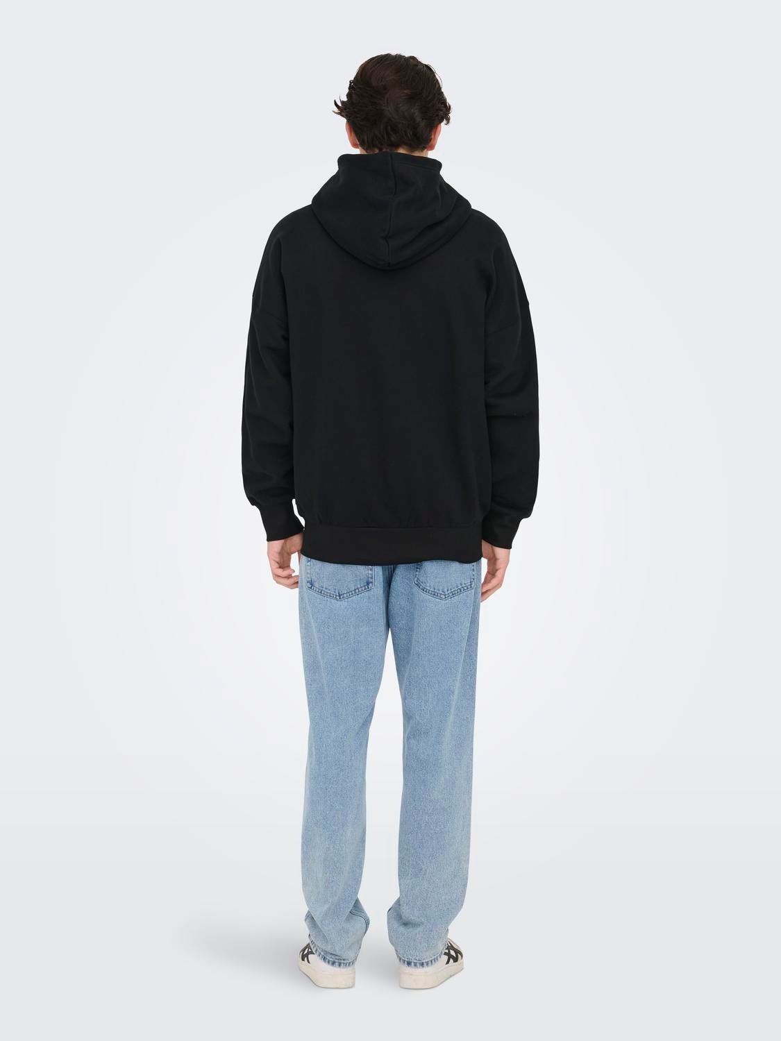 ONLY & SONS Sudadera Corte relaxed Capucha -Black - 22028837