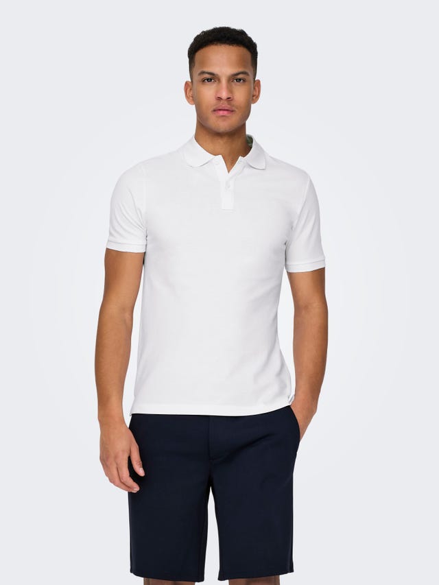 ONLY & SONS Slim Fit Round Neck Polo-Shirt - 22029044