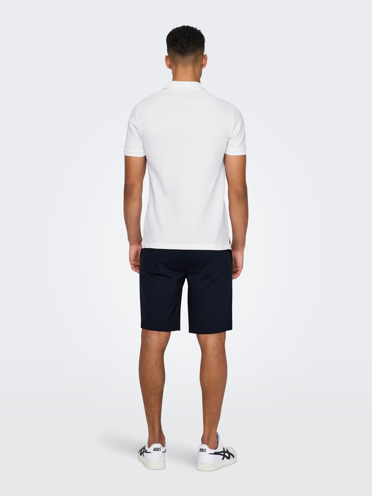 ONLY & SONS Polos Slim Fit Col rond -White - 22029044
