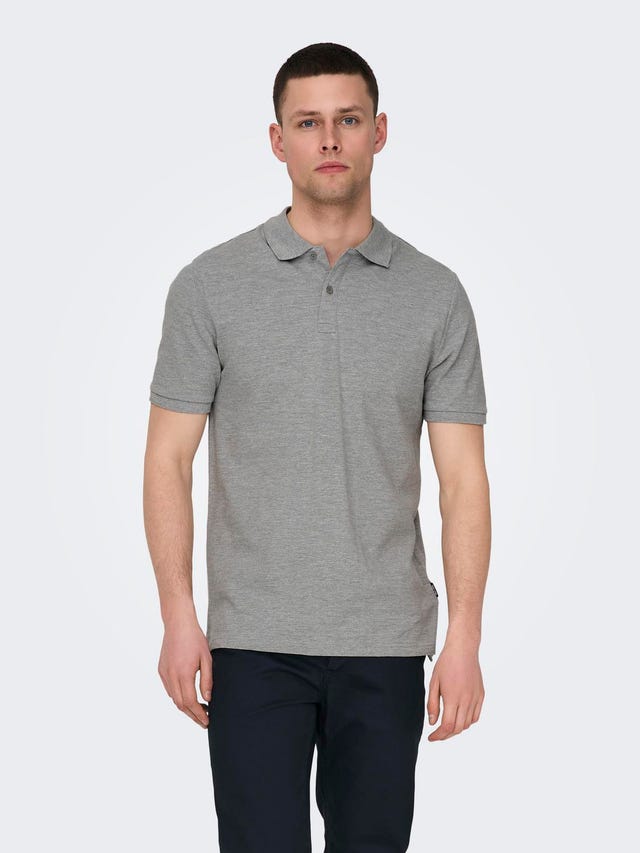 ONLY & SONS o-hals polo  - 22029044