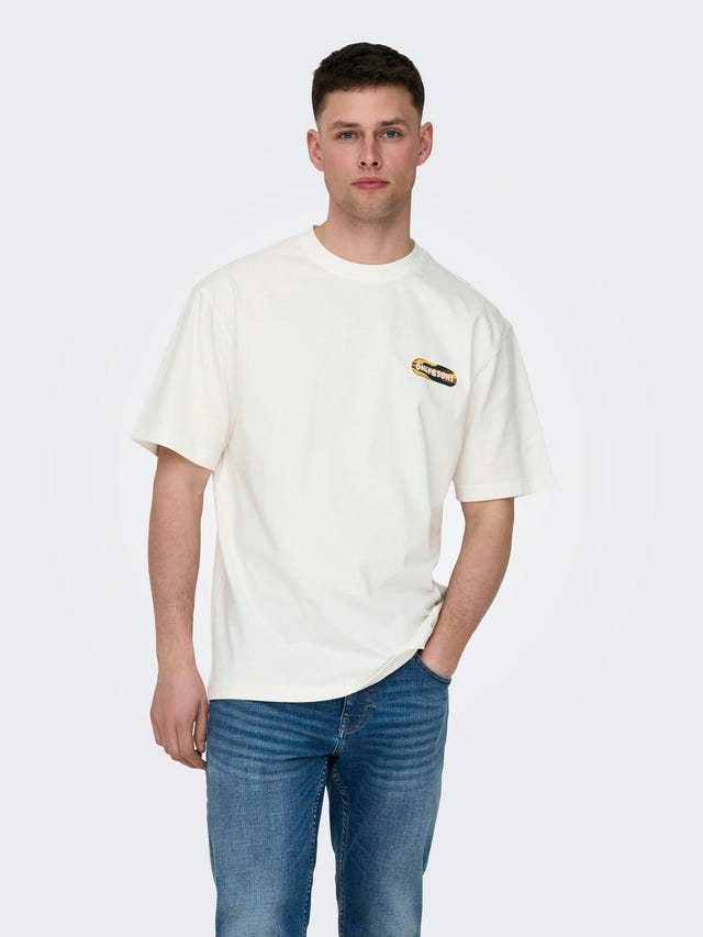 ONLY & SONS T-shirt Relaxed Fit Paricollo - 22029091