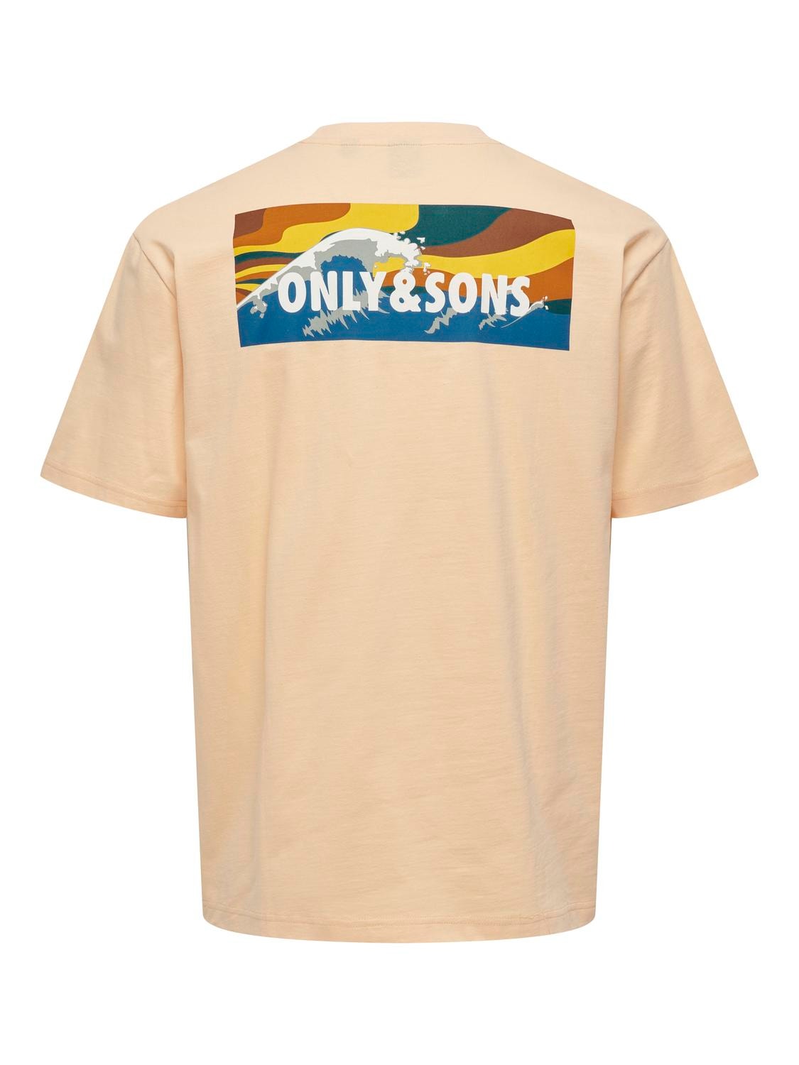 ONLY & SONS T-shirt Relaxed Fit Paricollo -Creampuff - 22029091