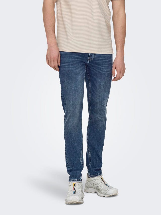 ONLY & SONS Skinny Fit Niedrige Taille Jeans - 22029092