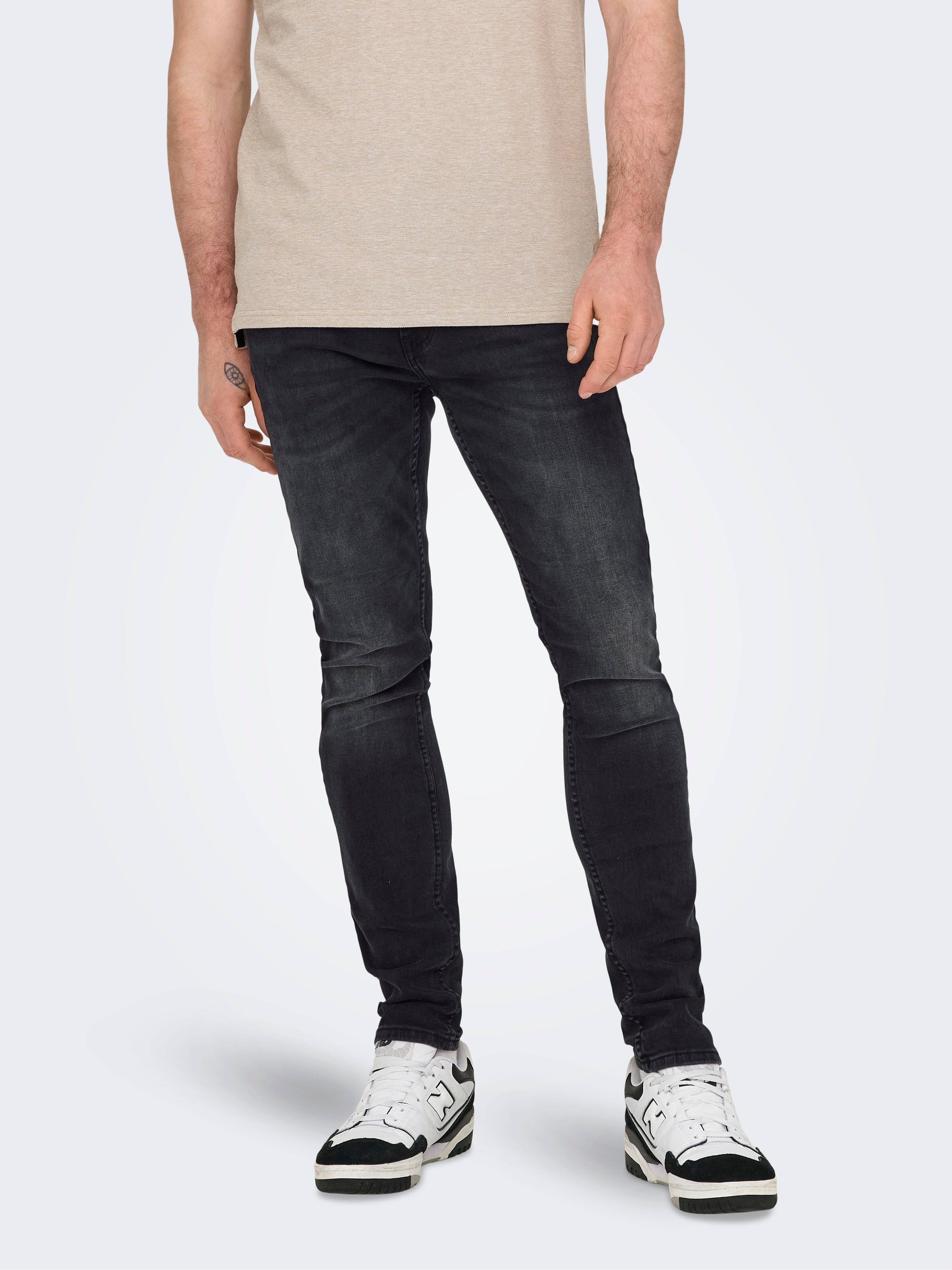 ONLY & SONS skinny jeans ONSWARP grey denim