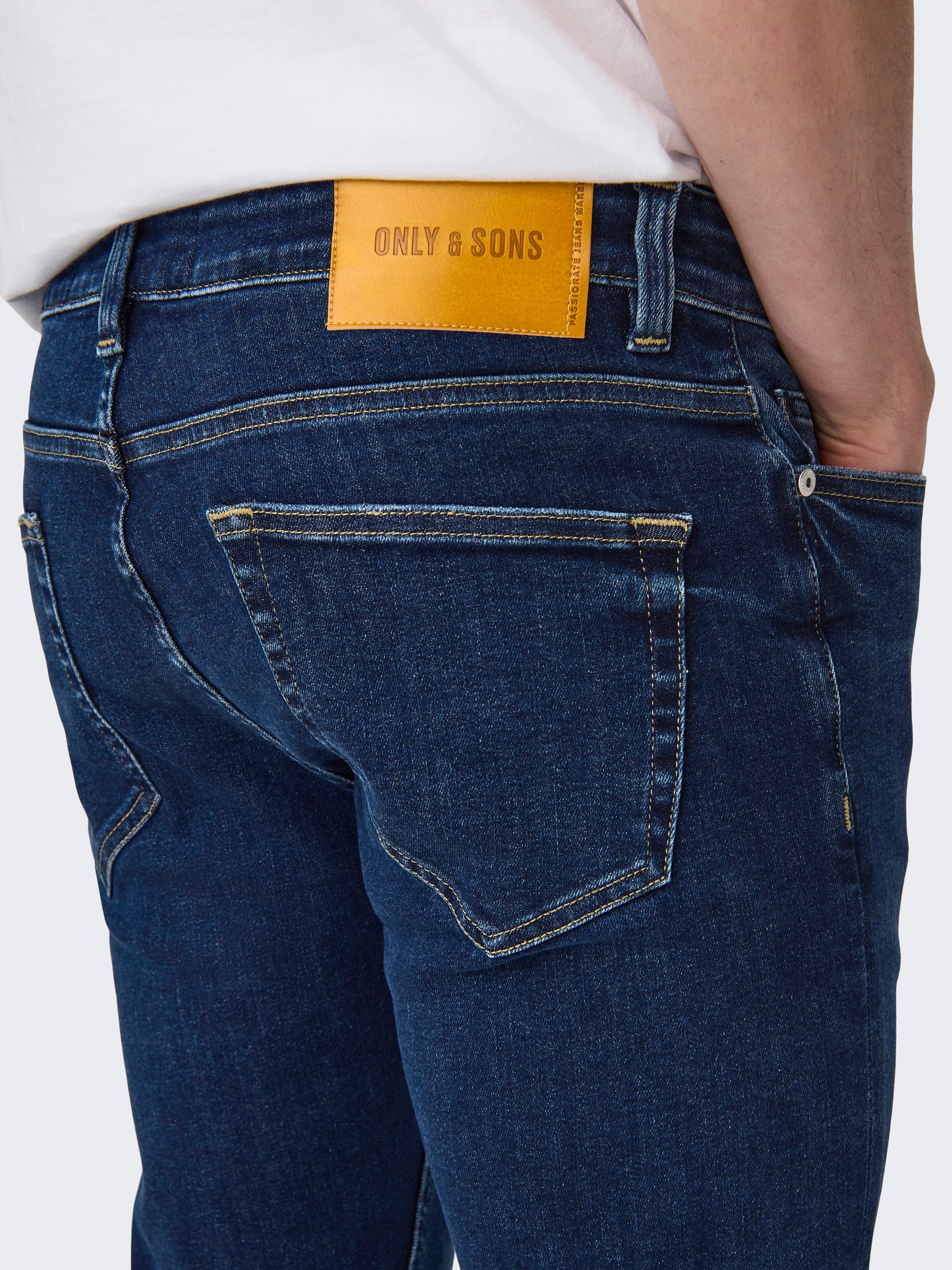 ONSWARP Low rise Skinny Fit Jeans | Dark Blue | ONLY & SONS®