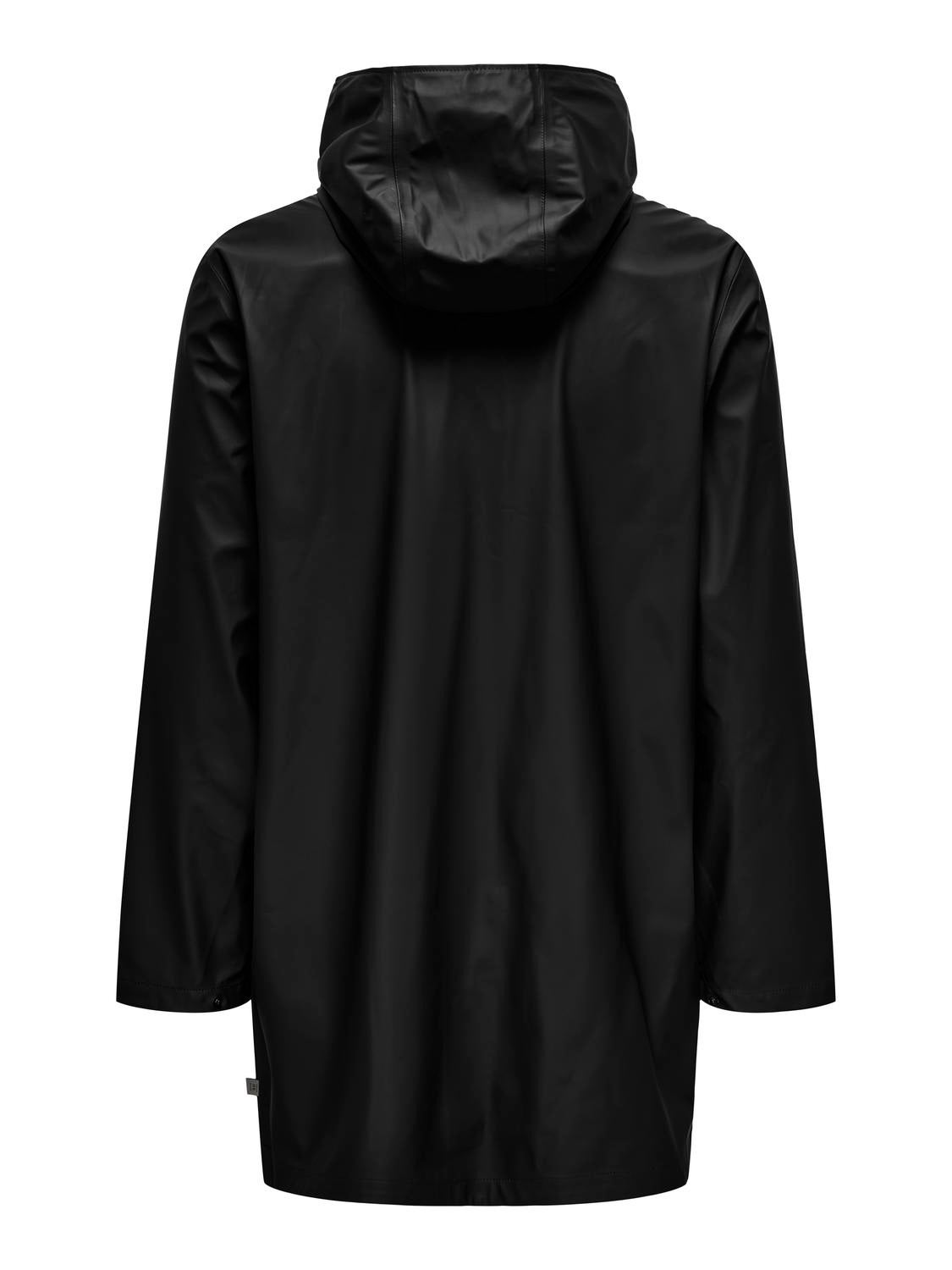 Black and white fashion raincoat