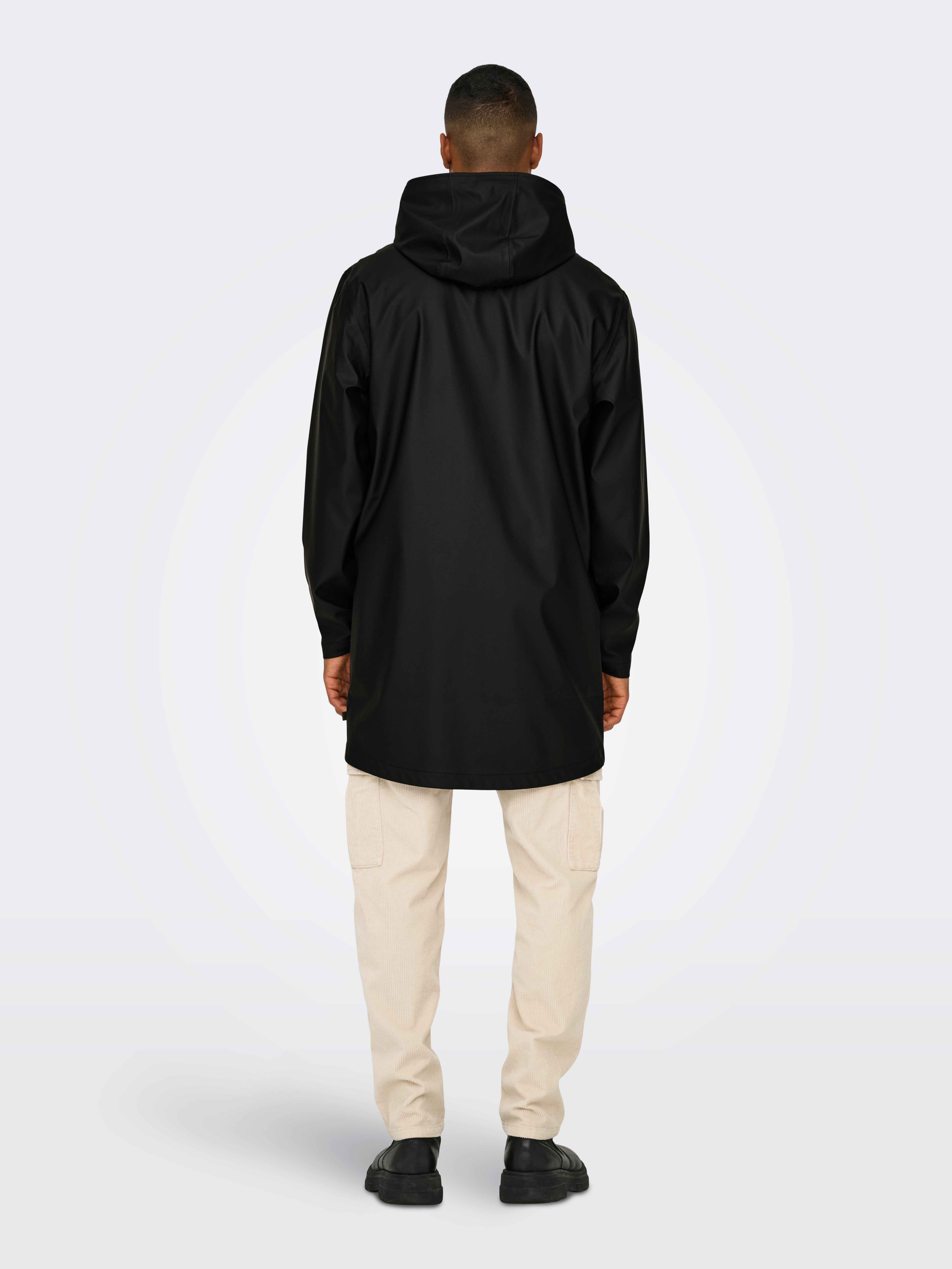 ONSLUCA Raincoat | Black | ONLY & SONS®
