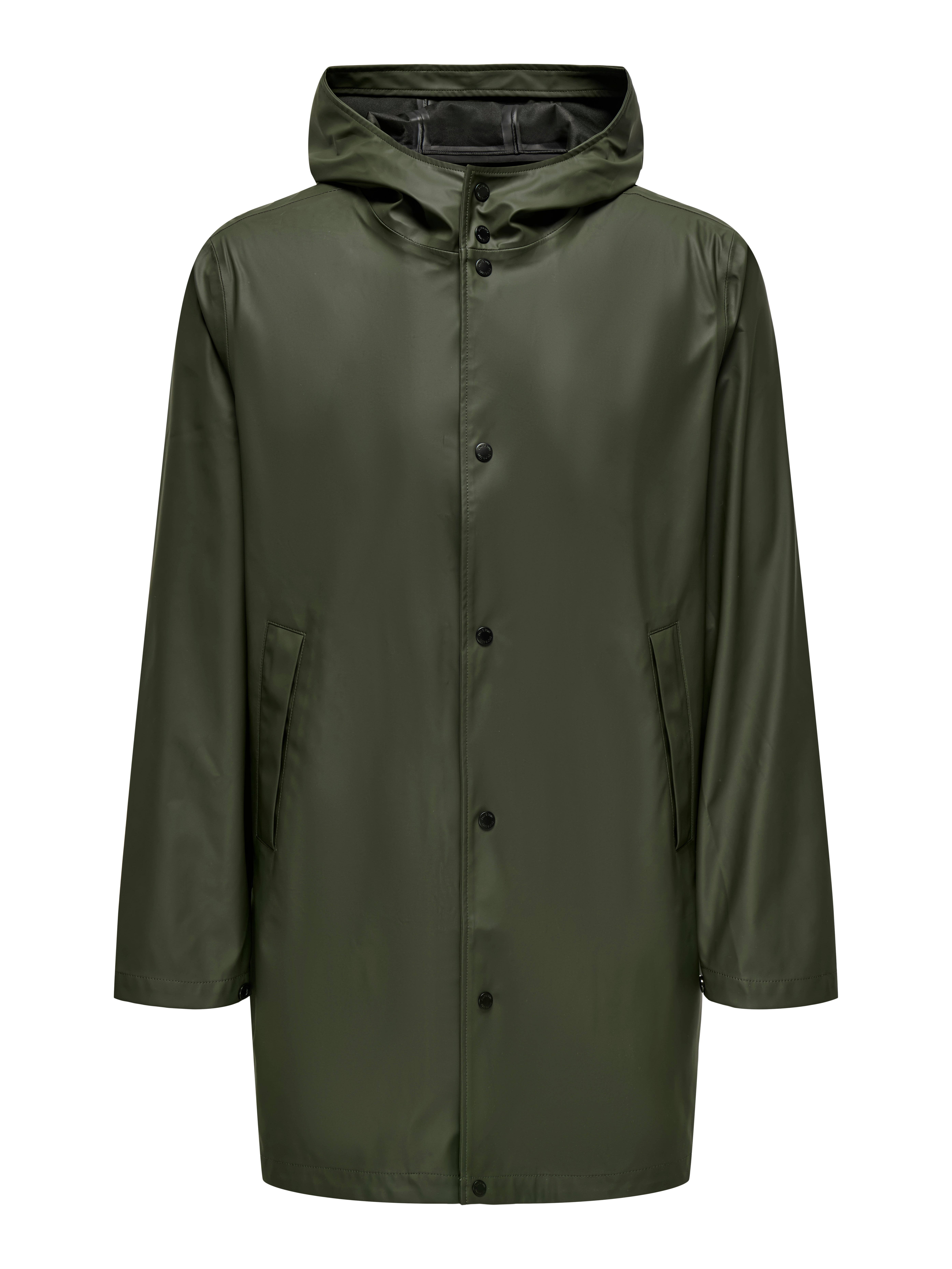ONSLUCA Raincoat | Dark Grey | ONLY & SONS®