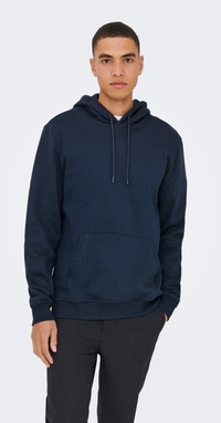 ONLY & SONS Heren Ceres Hoodies Blauw ONLY & SONS Heren Ceres Hoodies Blauw