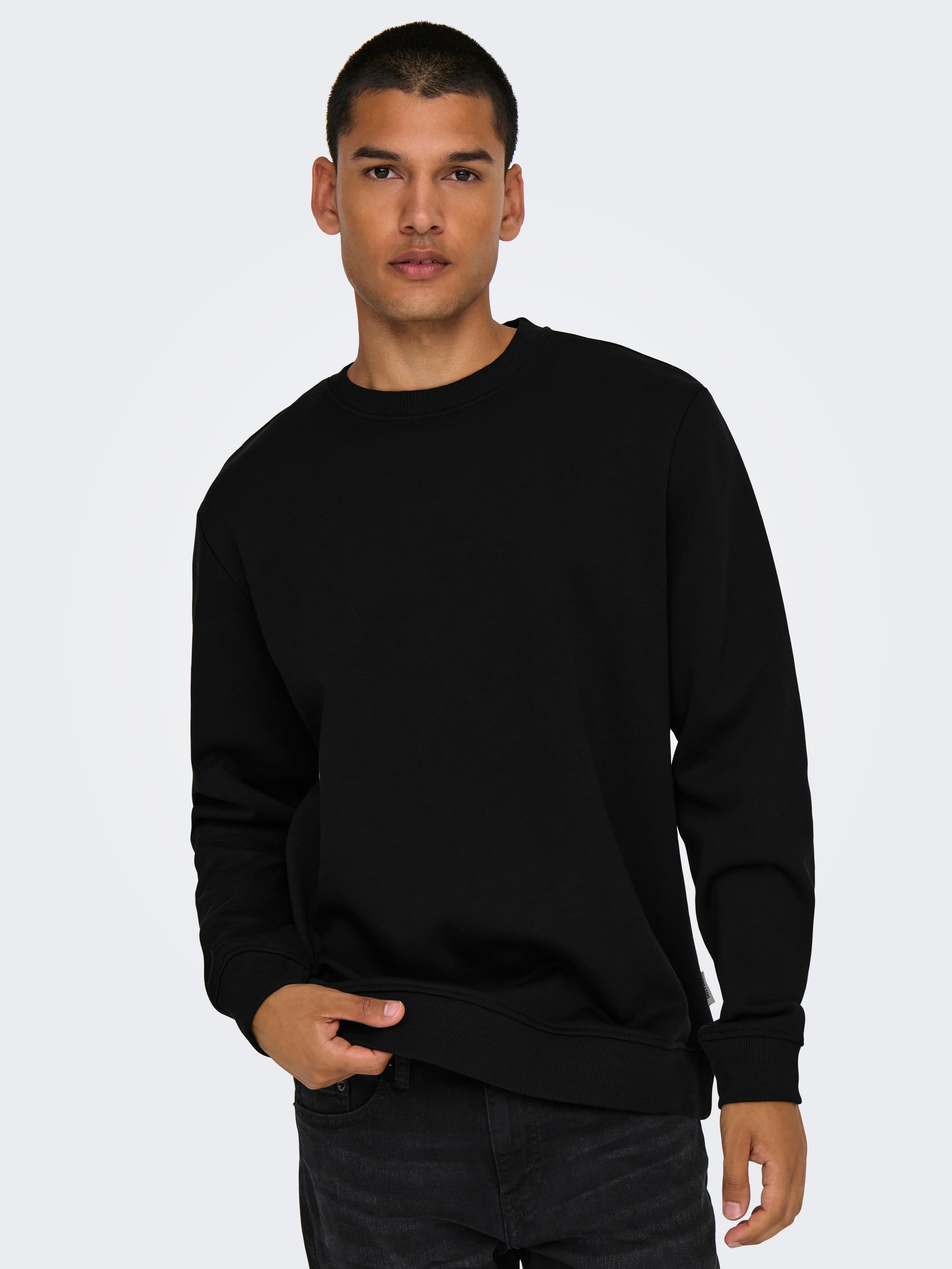 ONSCONNOR Sweatshirt | Black | ONLY & SONS®