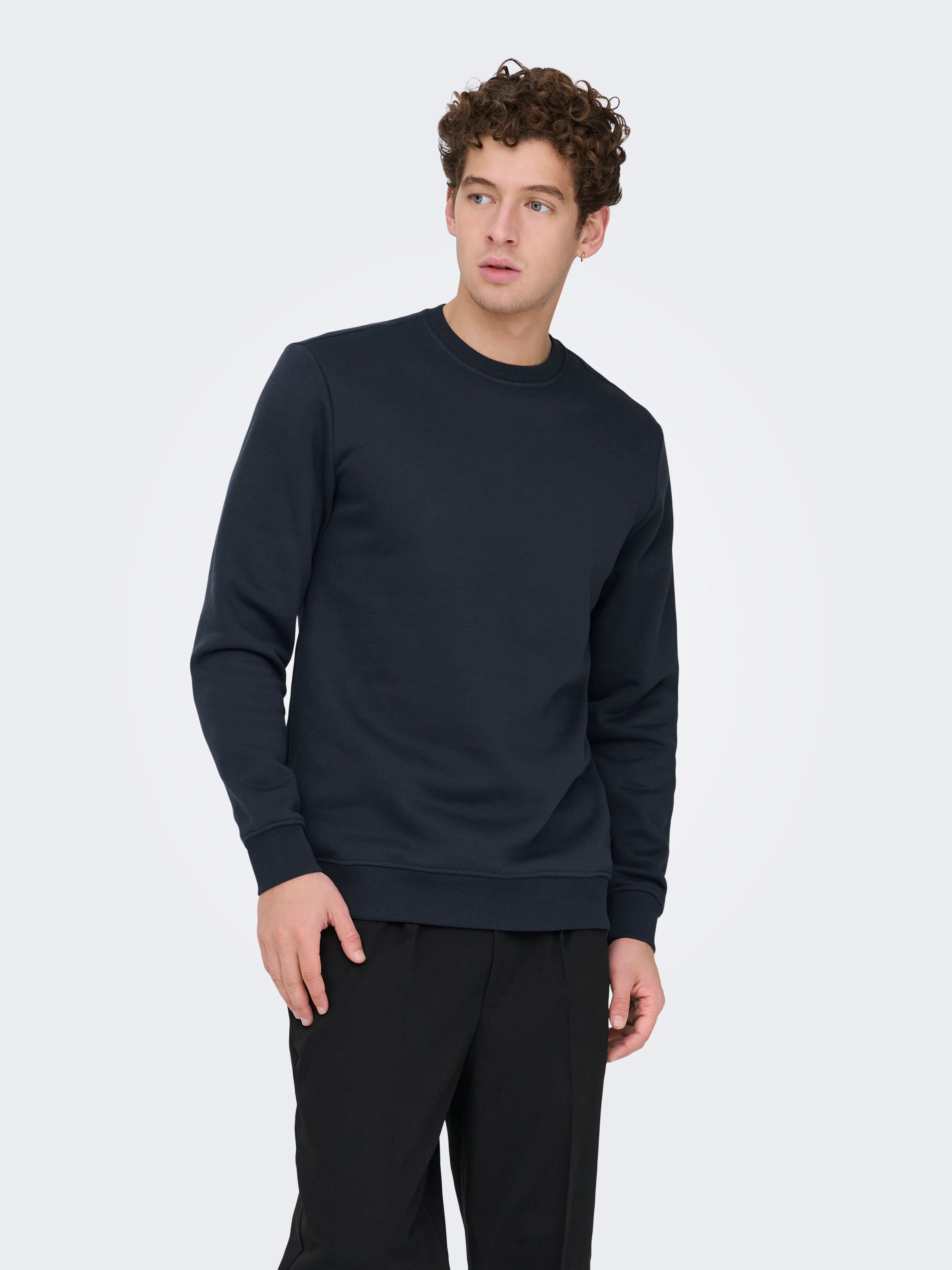 Only & Sons ONSBLADE CREW NECK - Strickpullover - rosin/dunkelgrün Only & Sons ONSBLADE CREW NECK - Strickpullover - rosin/dunkelgrün