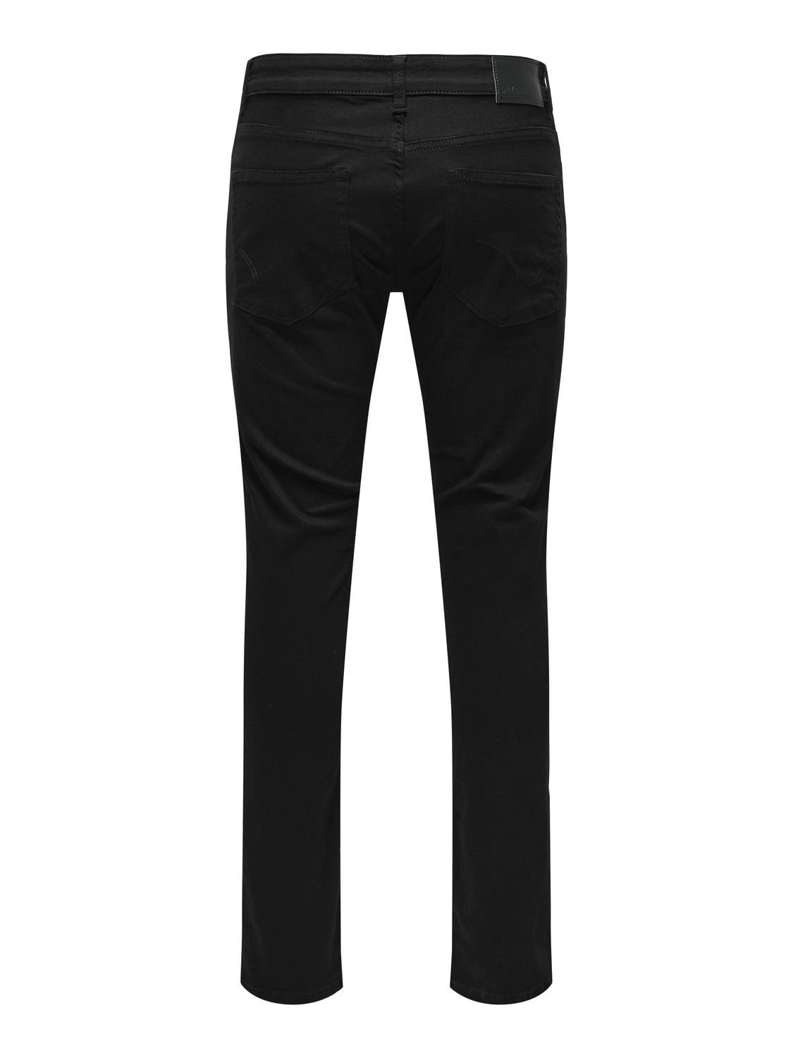 ONLY & SONS Jeans Slim Fit Taille basse -Black Denim - 22029242