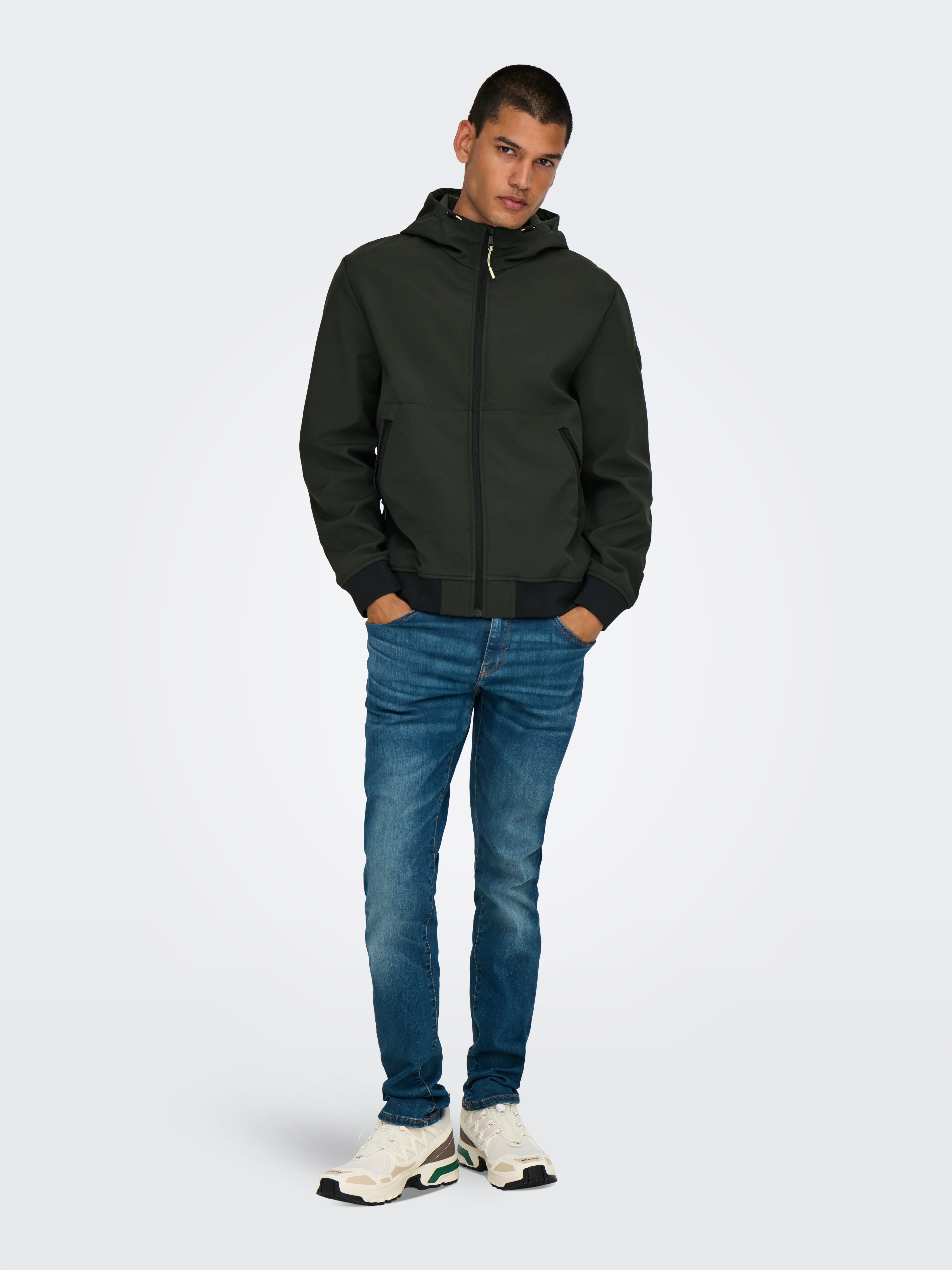 ONSBOWIE Bomber jacket | Dark Grey | ONLY & SONS®