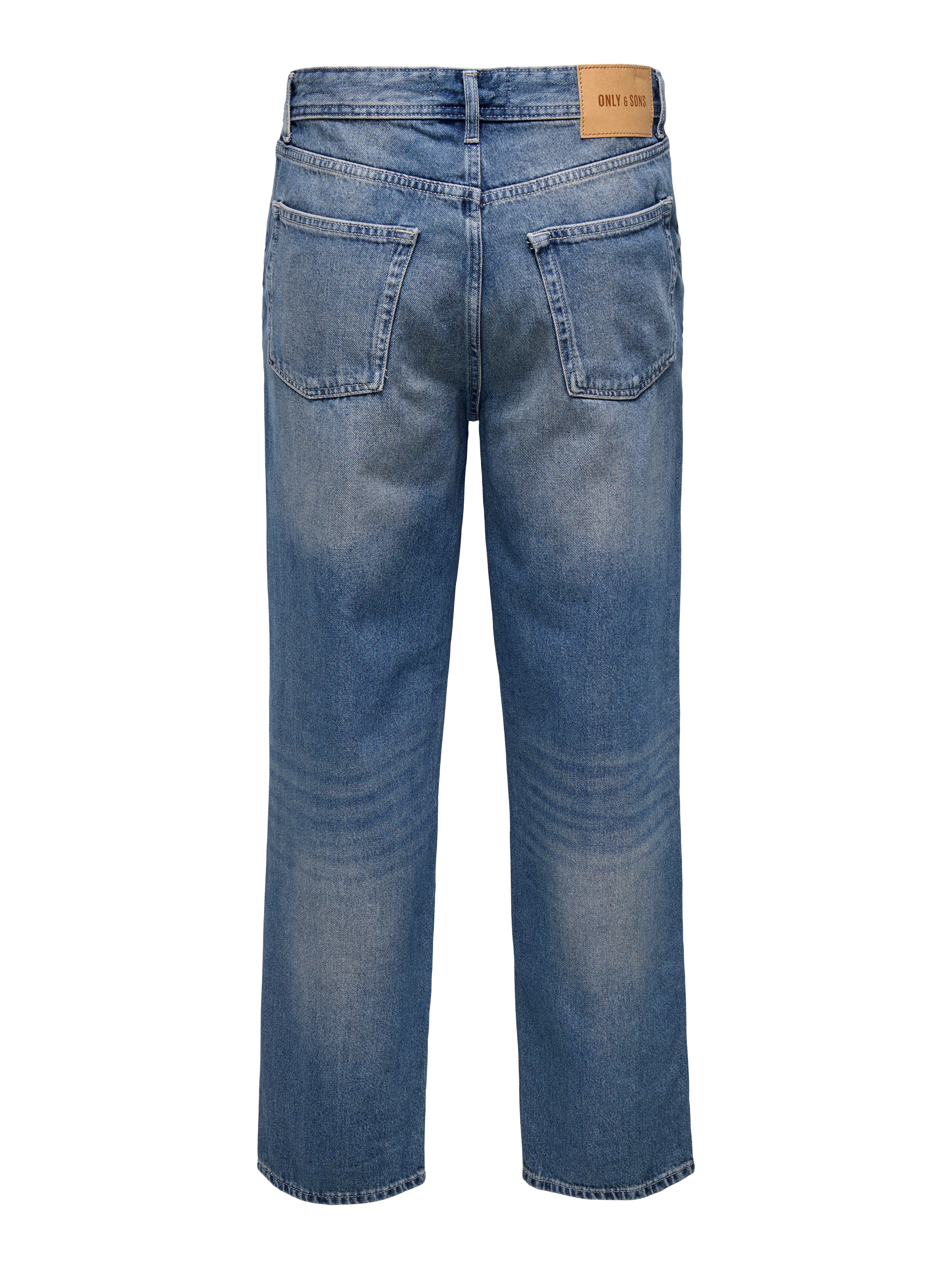 【送料&関税込】Saint Laurent Carrot-fit High Waist Jeans ONSFADE Mid waist Loose Carrot Fit Jeans | Medium Blue