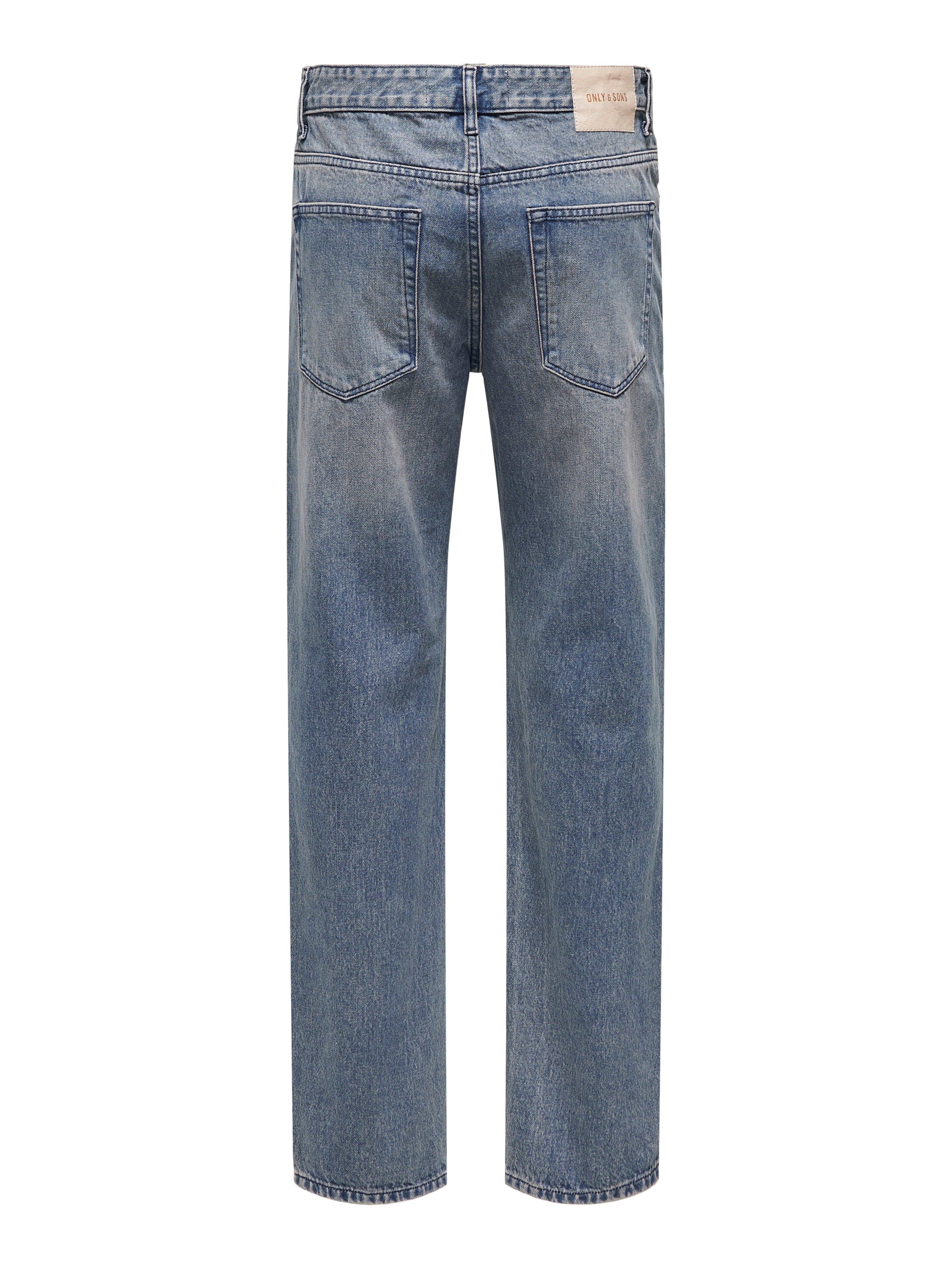 ONSEDGE Mid waist Straight Fit Jeans | Medium Blue | ONLY