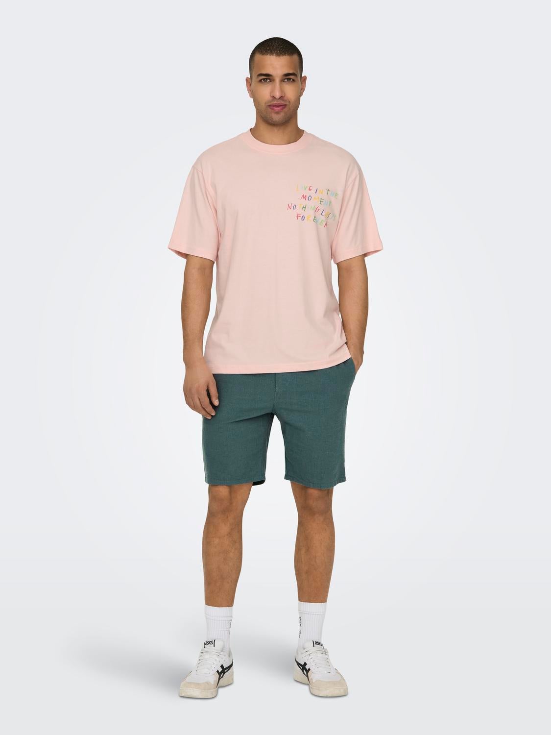 Relaxed fit O-hals T-shirts