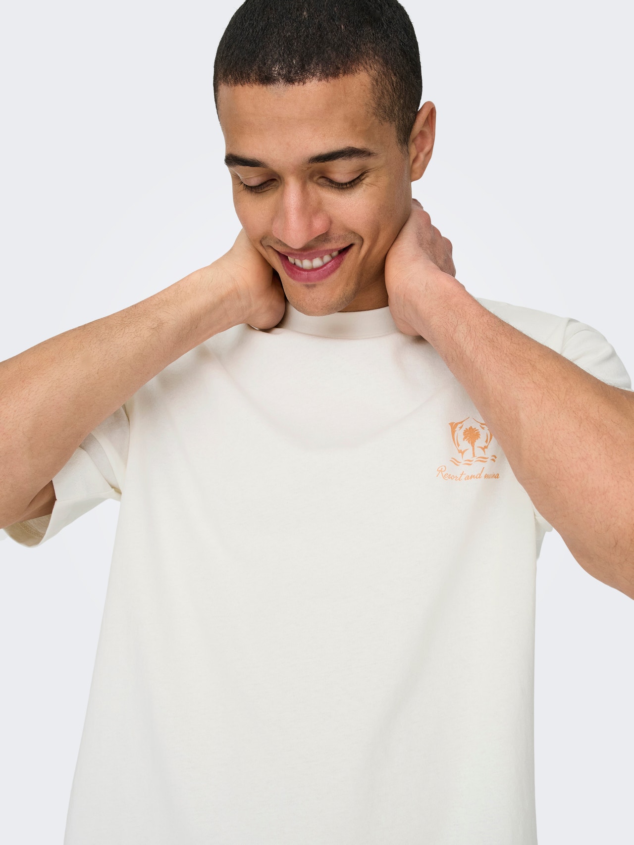 ONLY & SONS Relaxed fit O-hals T-shirts -Bright White - 22029482