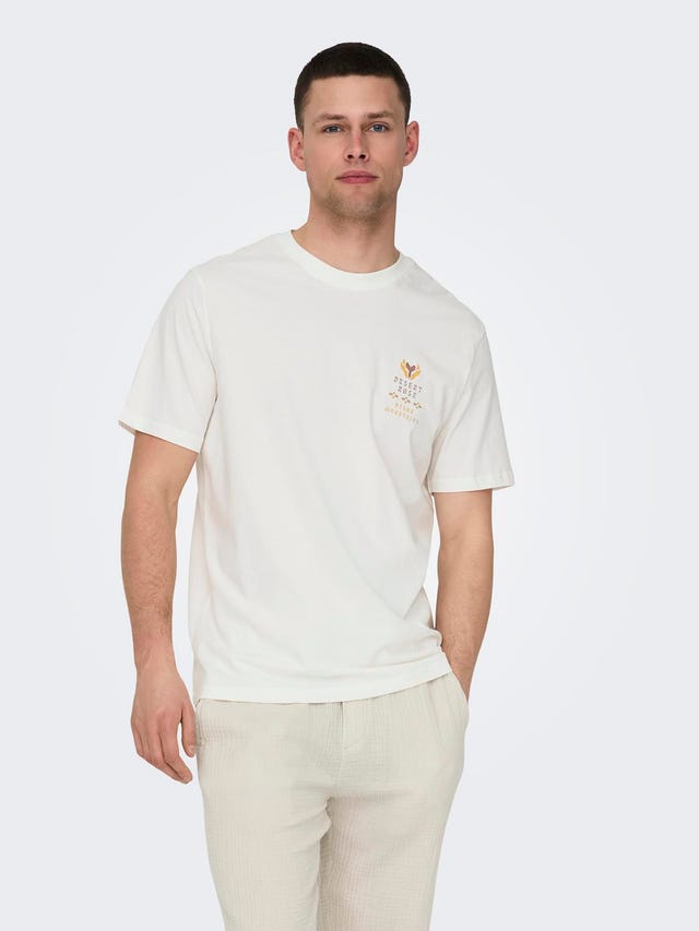 ONLY & SONS O-hals t-shirt - 22029483