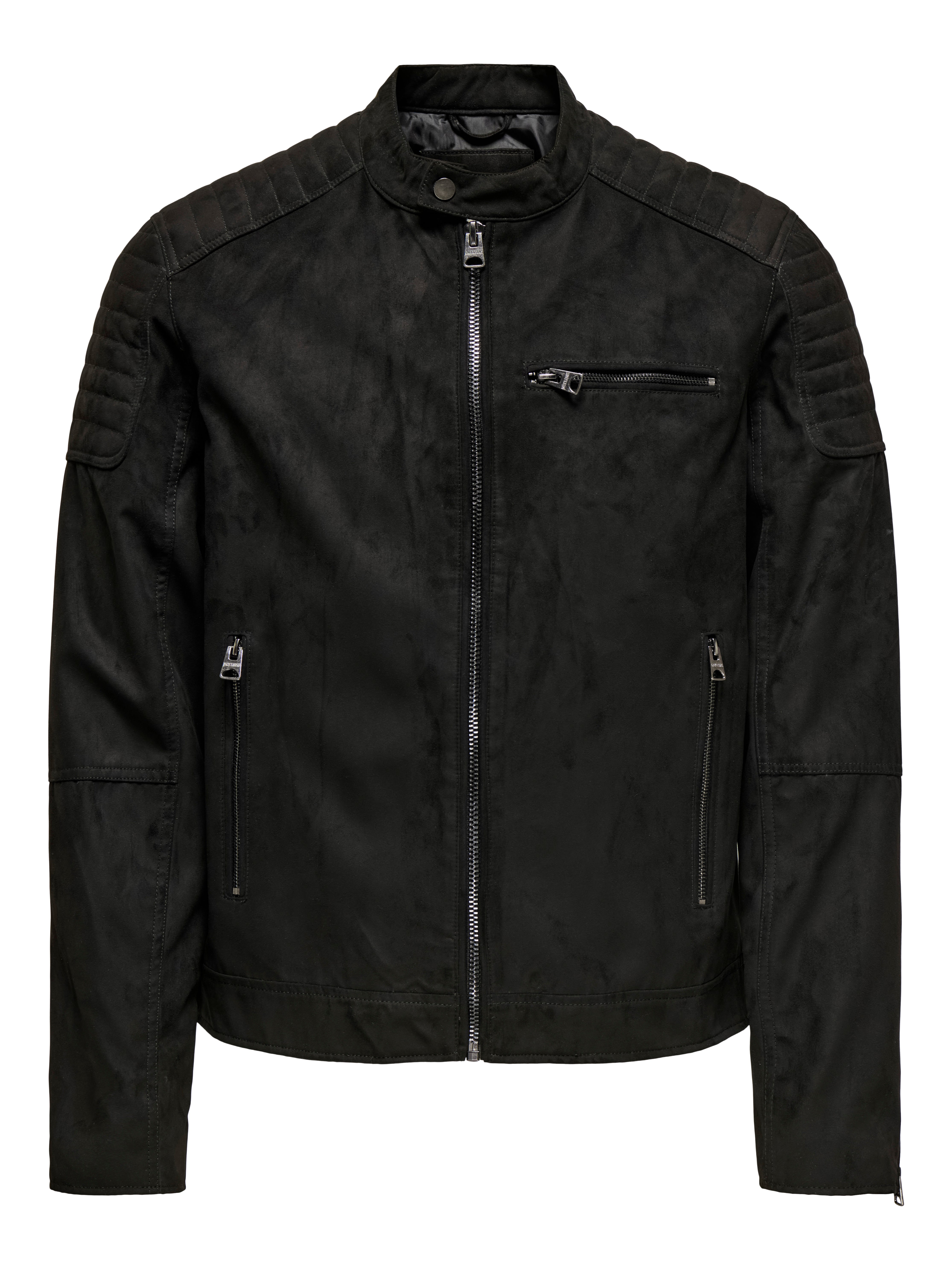 ONSGUS Synthetic leather jacket | Black | ONLY & SONS®