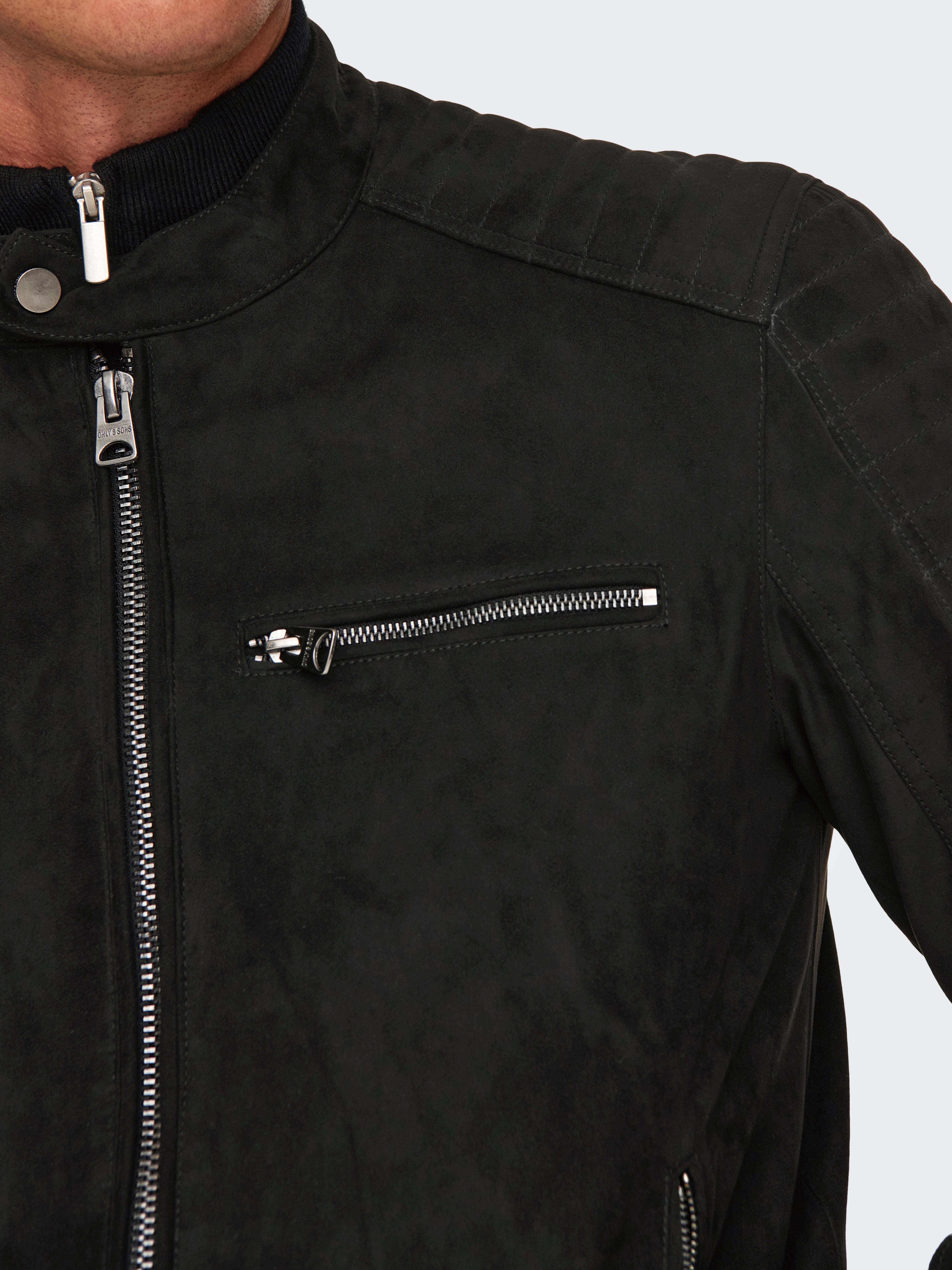 ONSGUS Synthetic leather jacket | Black | ONLY & SONS®