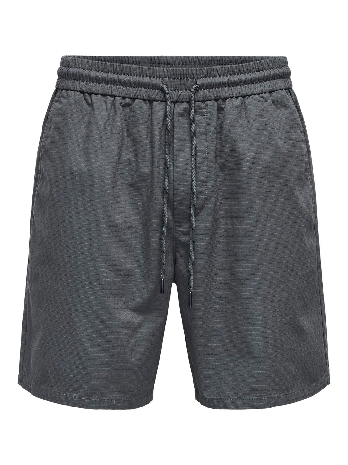 ONLY & SONS Normal geschnitten Shorts -Grey Pinstripe - 22029691