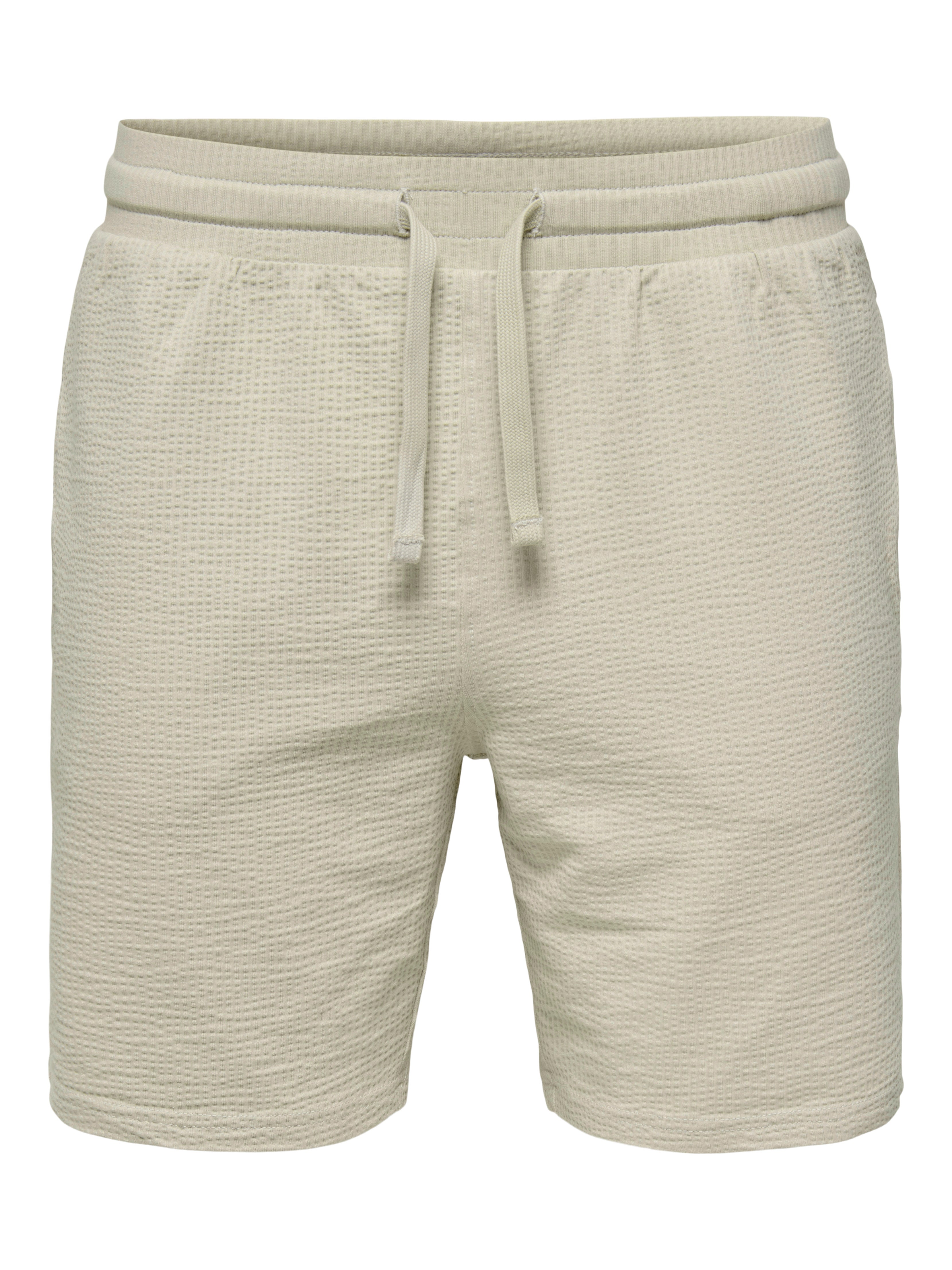 【INCHANT ME】Mari Shorts Slacks ONSKIAN Mid waist Regular Fit Shorts | Light Grey | ONLY & SONS®
