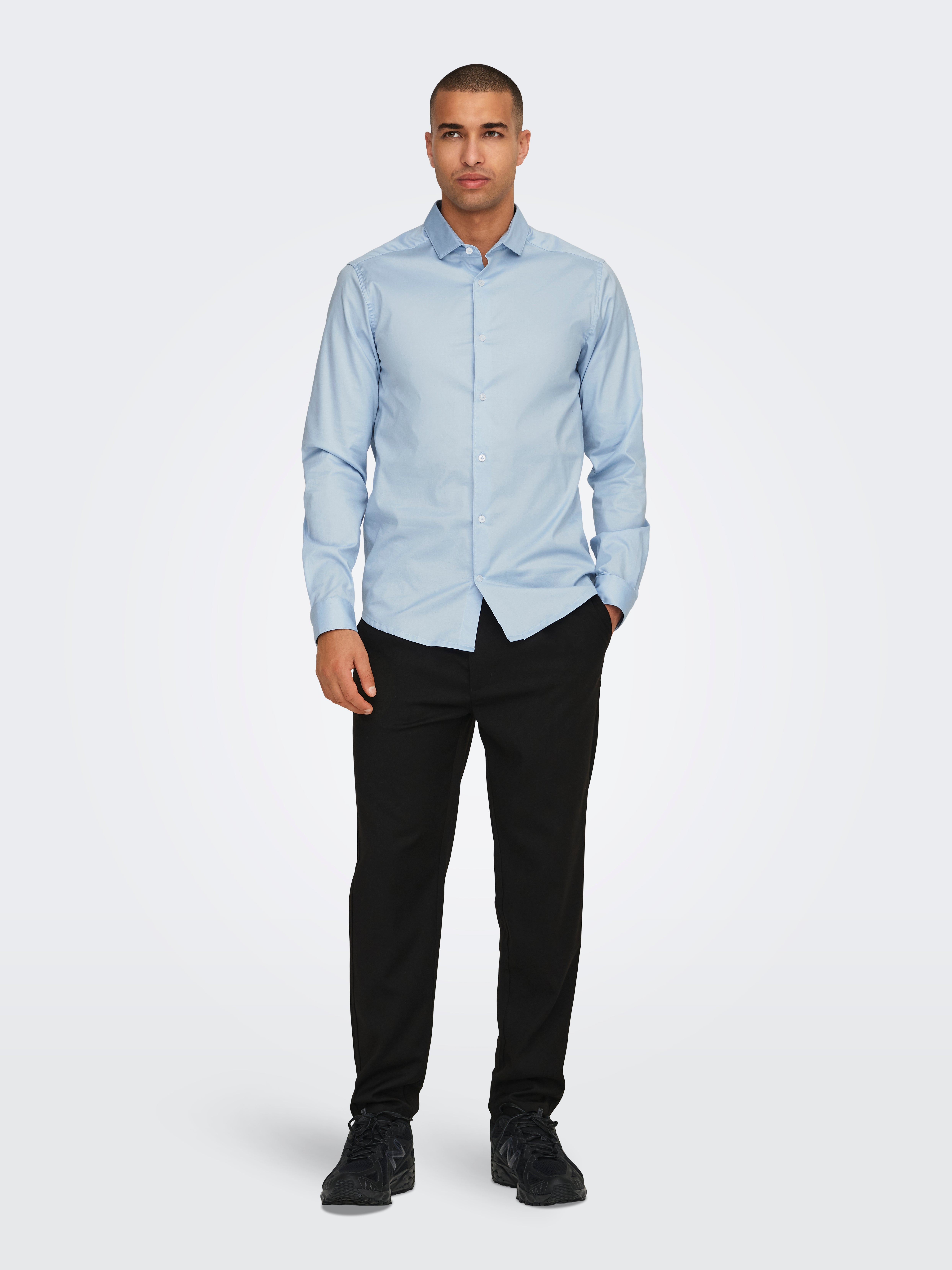2枚セット N.O.T.S/TRUE BLUE ONSJORDAN Shirt | Medium Blue | ONLY & SONS®