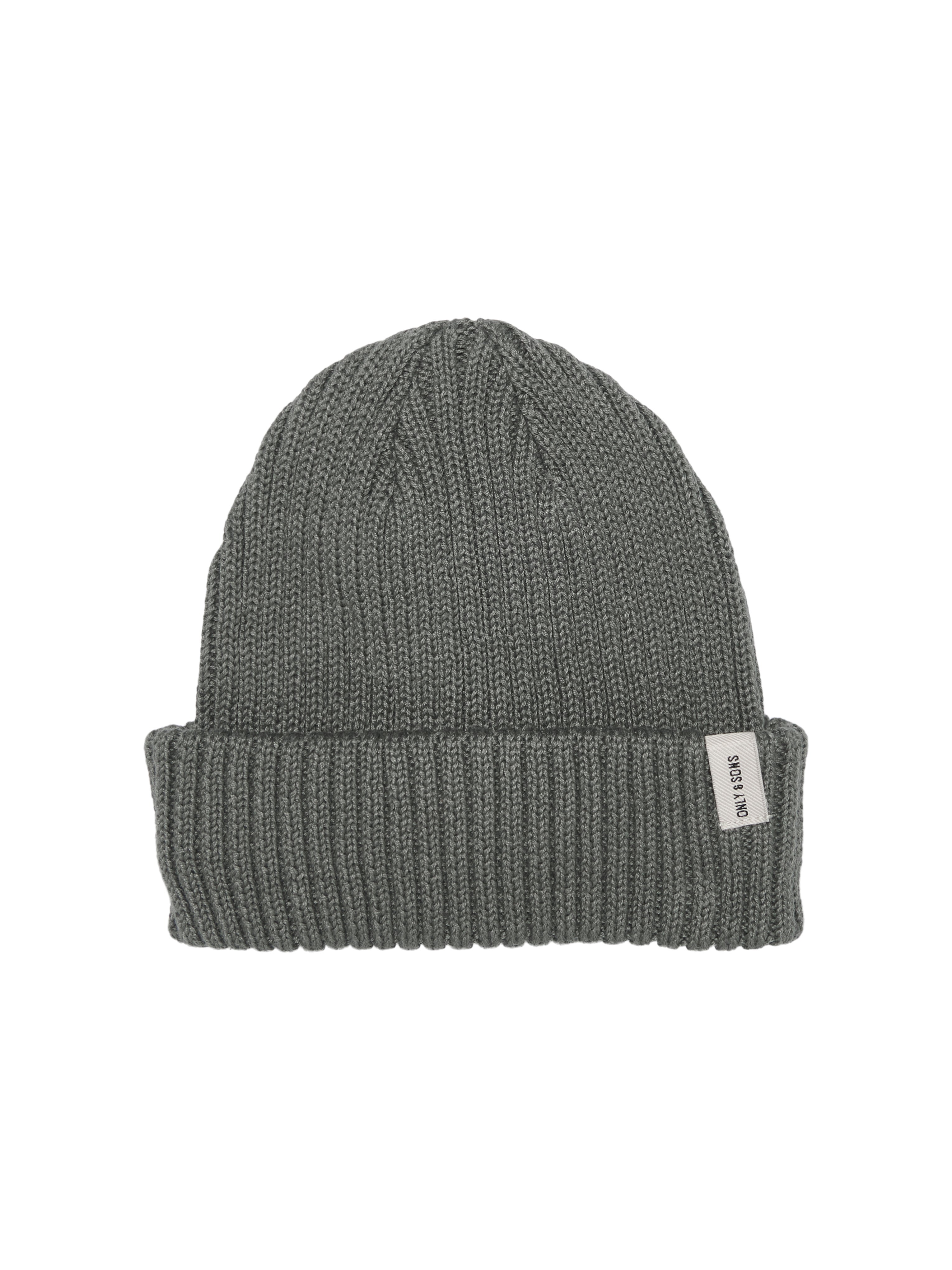 ONSISAAC Beanie | Medium Grey | ONLY & SONS®