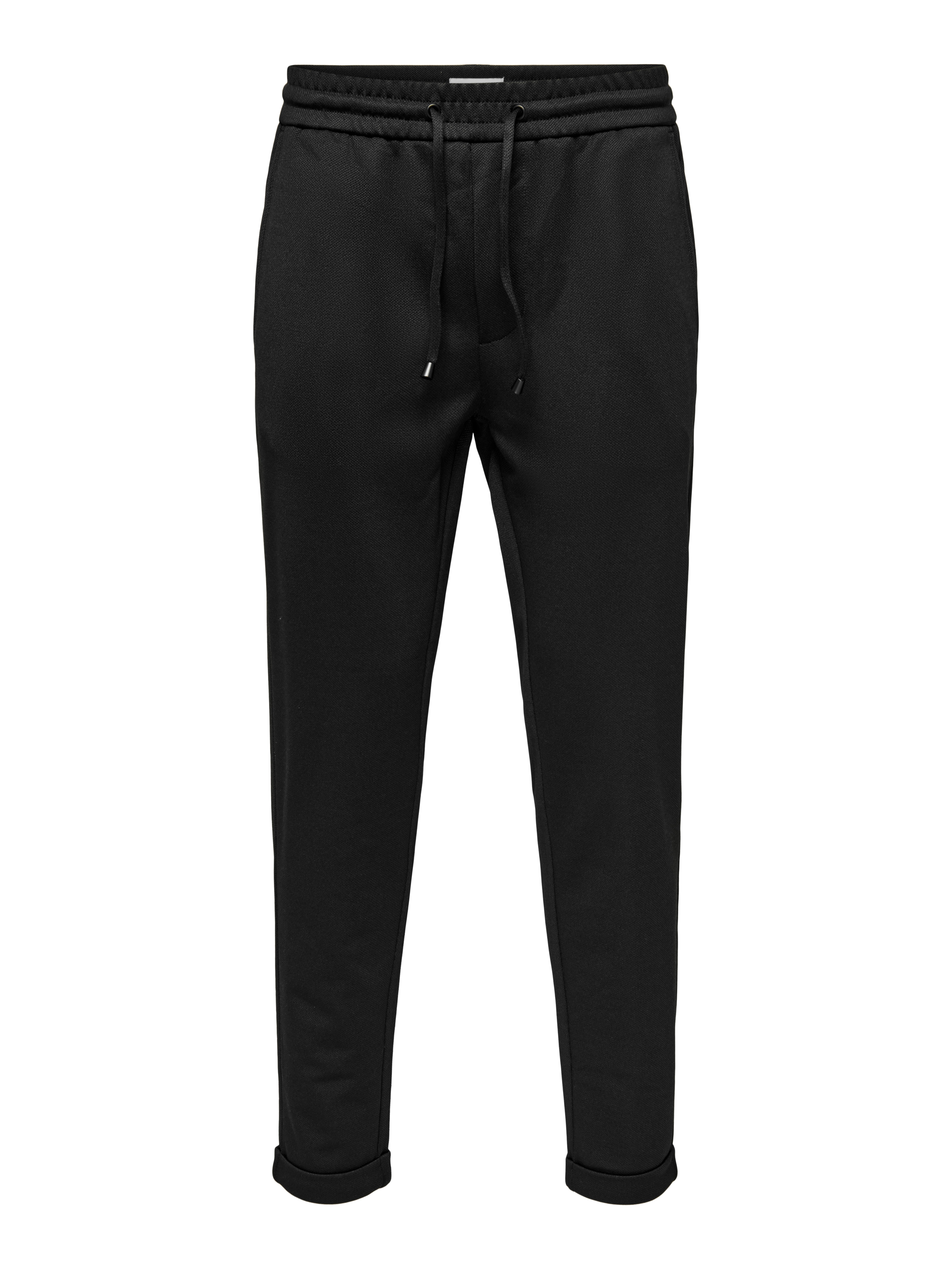 ONSEDGE-ED Loose Fit Chino trousers | Black | ONLY & SONS®