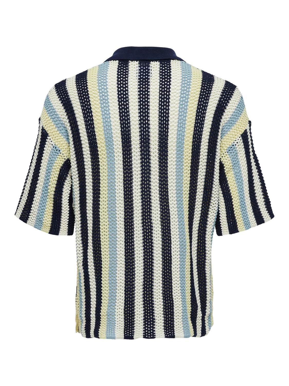 ONLY & SONS Resort collar Knit Cardigan -Navy Blazer - 22029929