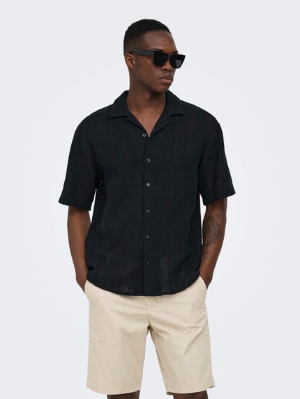 Camicia ONSDASH Di Only & Sons - Uomo, Maniche Corte, Modello Classico