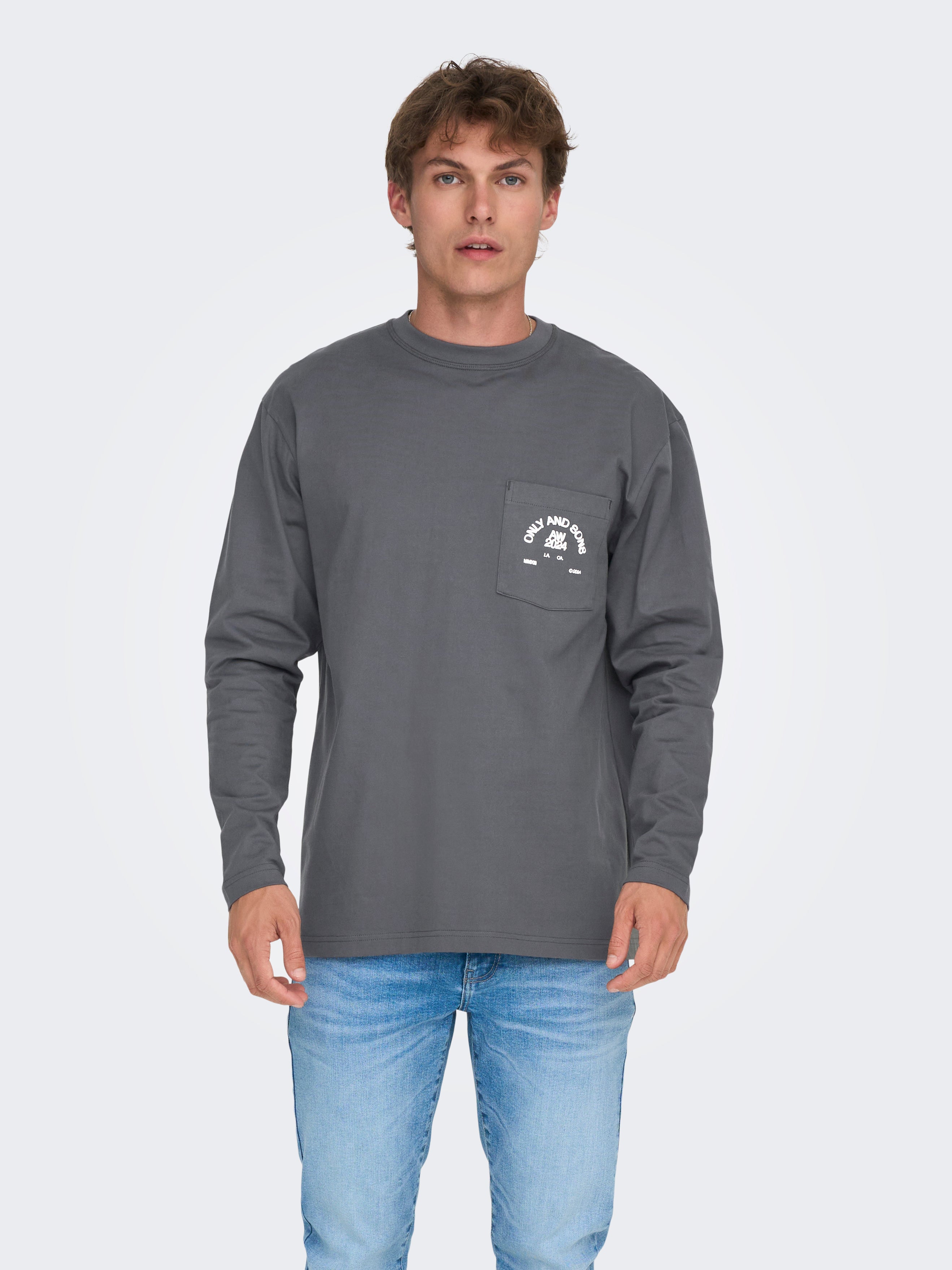 Long Sleeve T-shirts for Men | ONLY \u0026 SONS