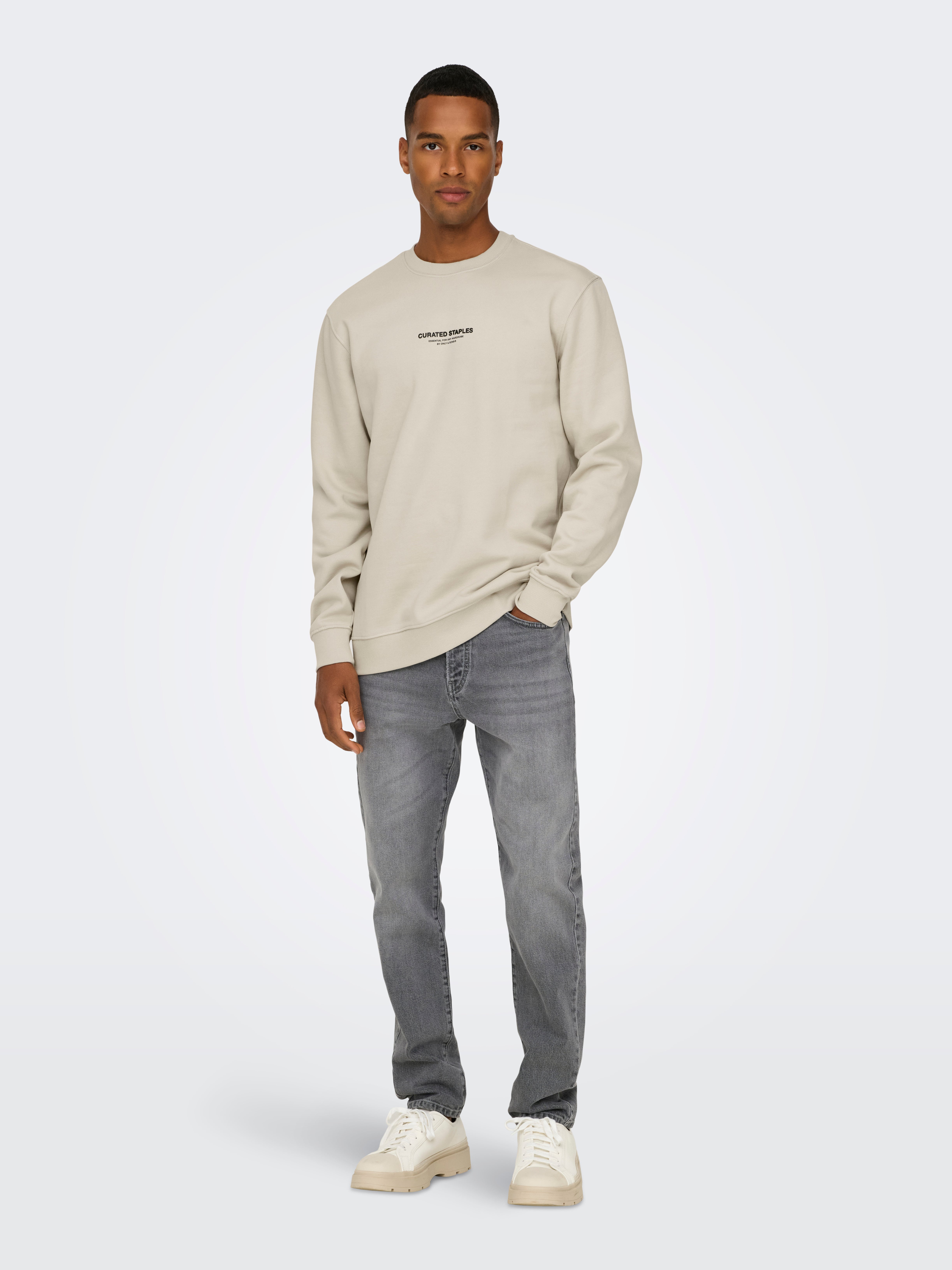 marc★BRIEFING WARMDART CREWNECK グレー ★ Faherty Brand - Sunwashed Mountain Olive Knit Crewneck Sweater