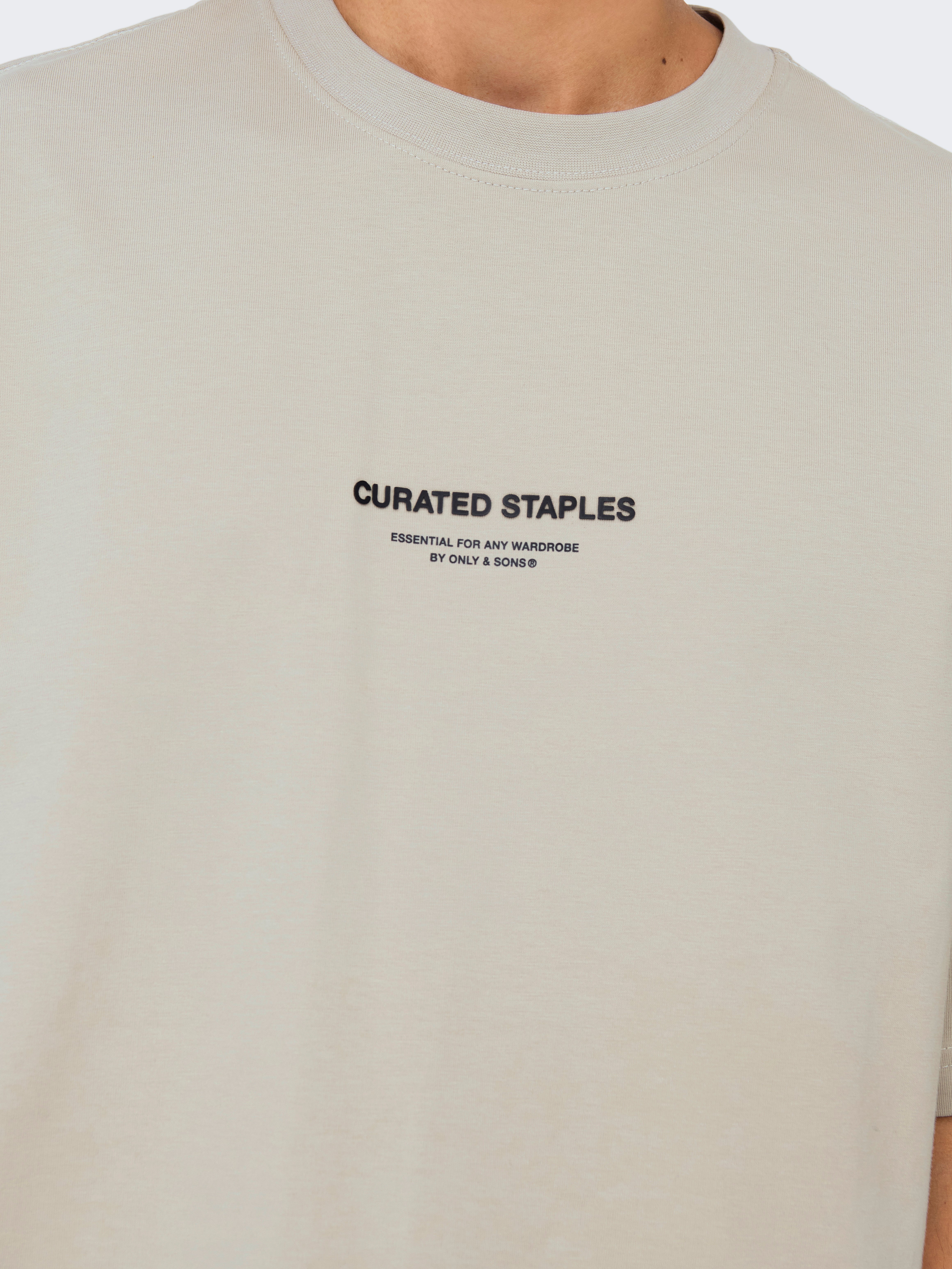 GODONLYNOSETシャツFADEDGRAY S ONSCURATED T-shirt | Light Grey | ONLY & SONS®