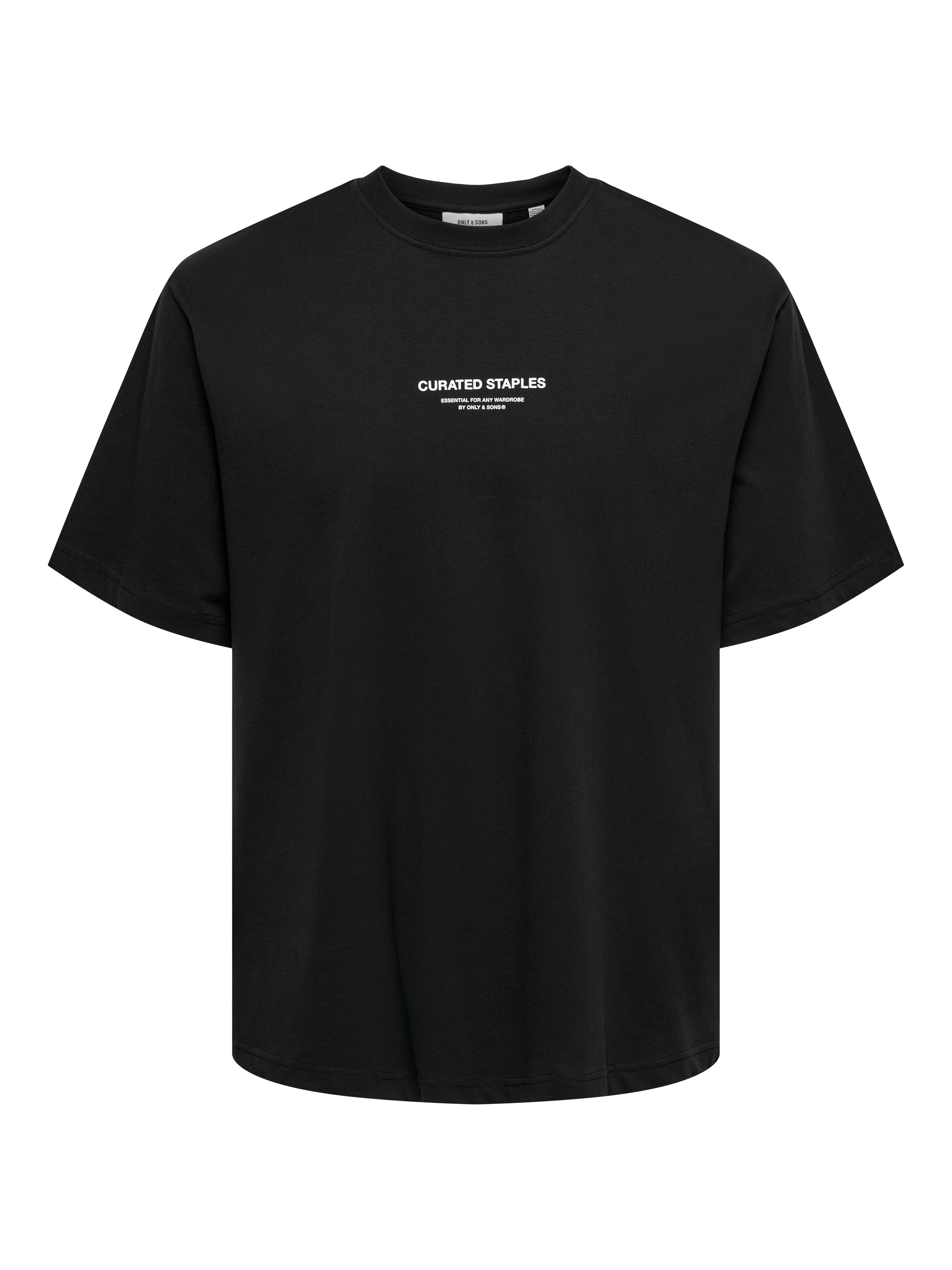 OVERSIZED BLACK TEE - FXLB NY
