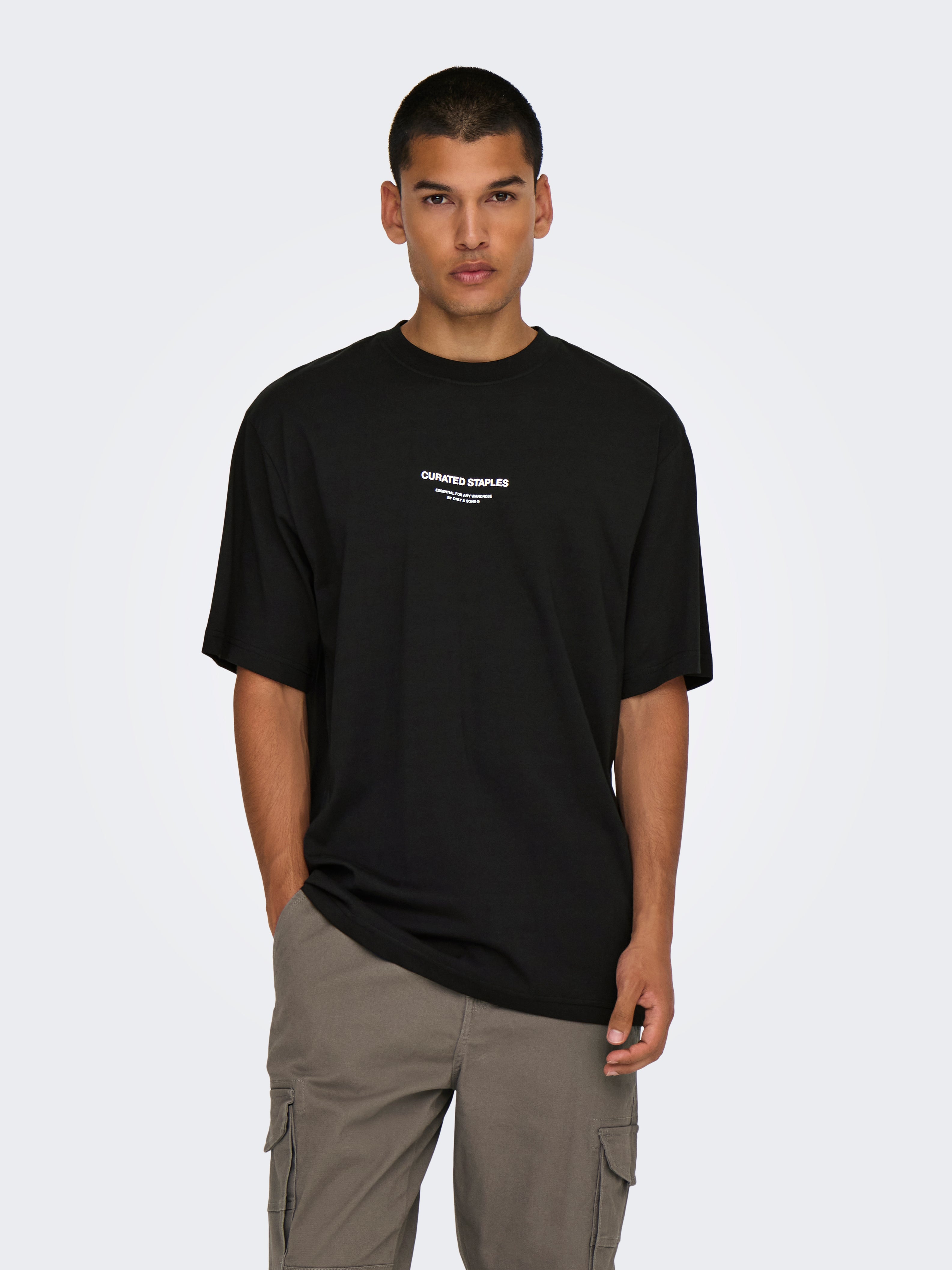 トップスその他 XTONZ XTT074 Logo spray print short sleeve t-shirt BLACK xtt MUSINSA | XTONZ XTT074 Logo spray print short sleeve t-shirt