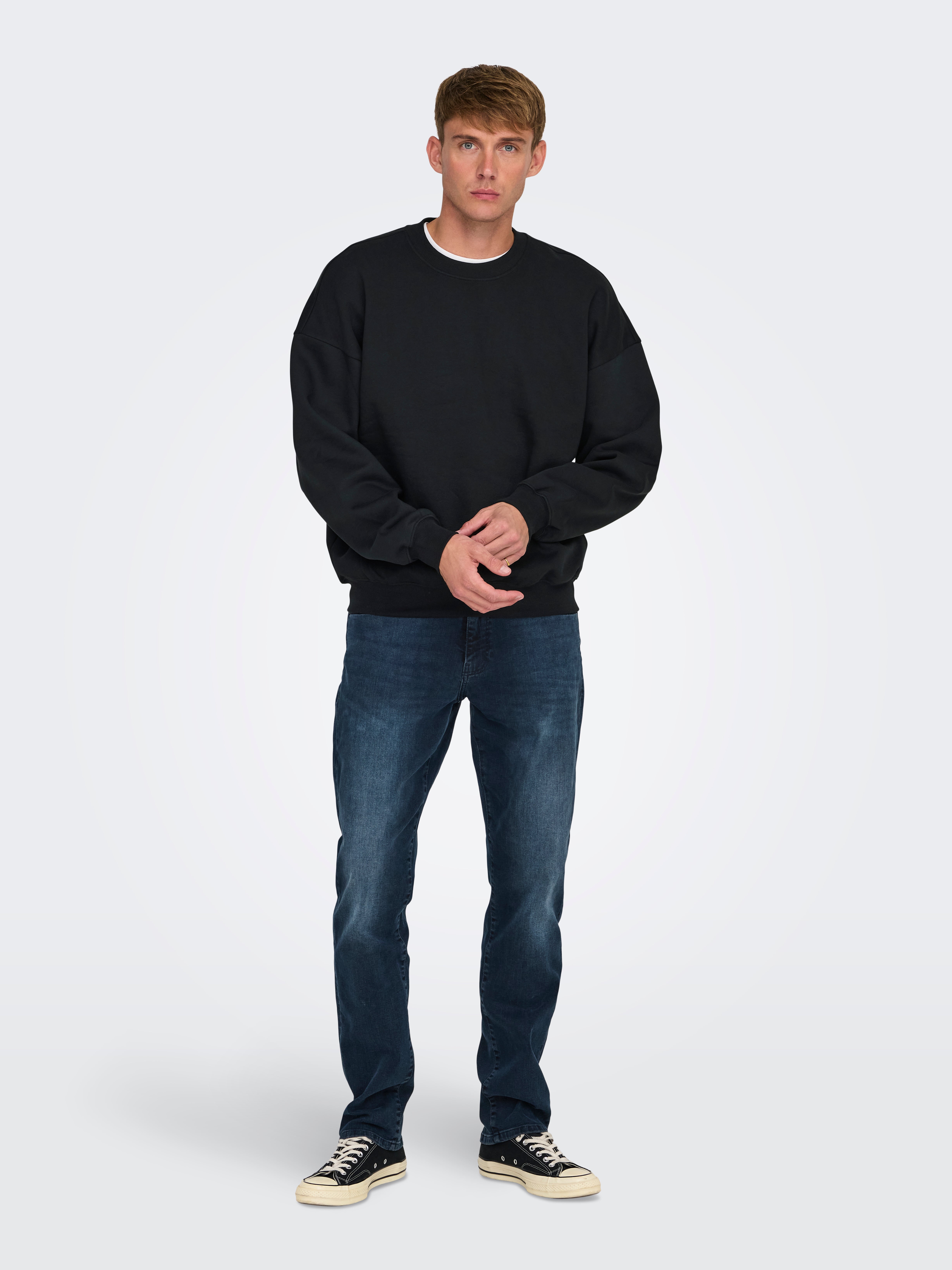 Setinn R.Crew Sweat L ネイビー Setinn R.Crew Sweat L ネイビー