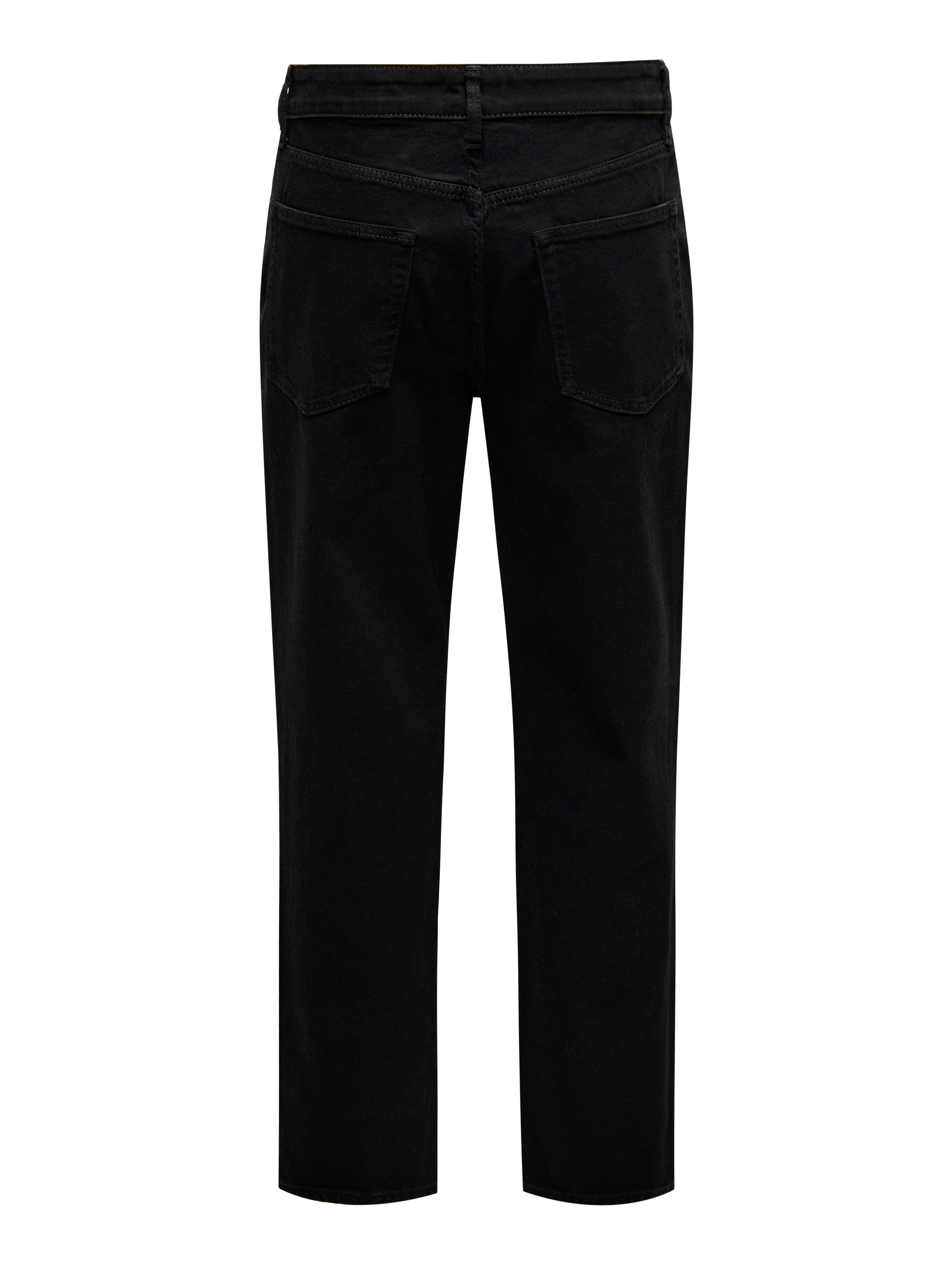パンツ SUNDAYS BEST REGULAR FIT BLACK DENIM sunday slim tapered leg jeans - Almost Black - Black