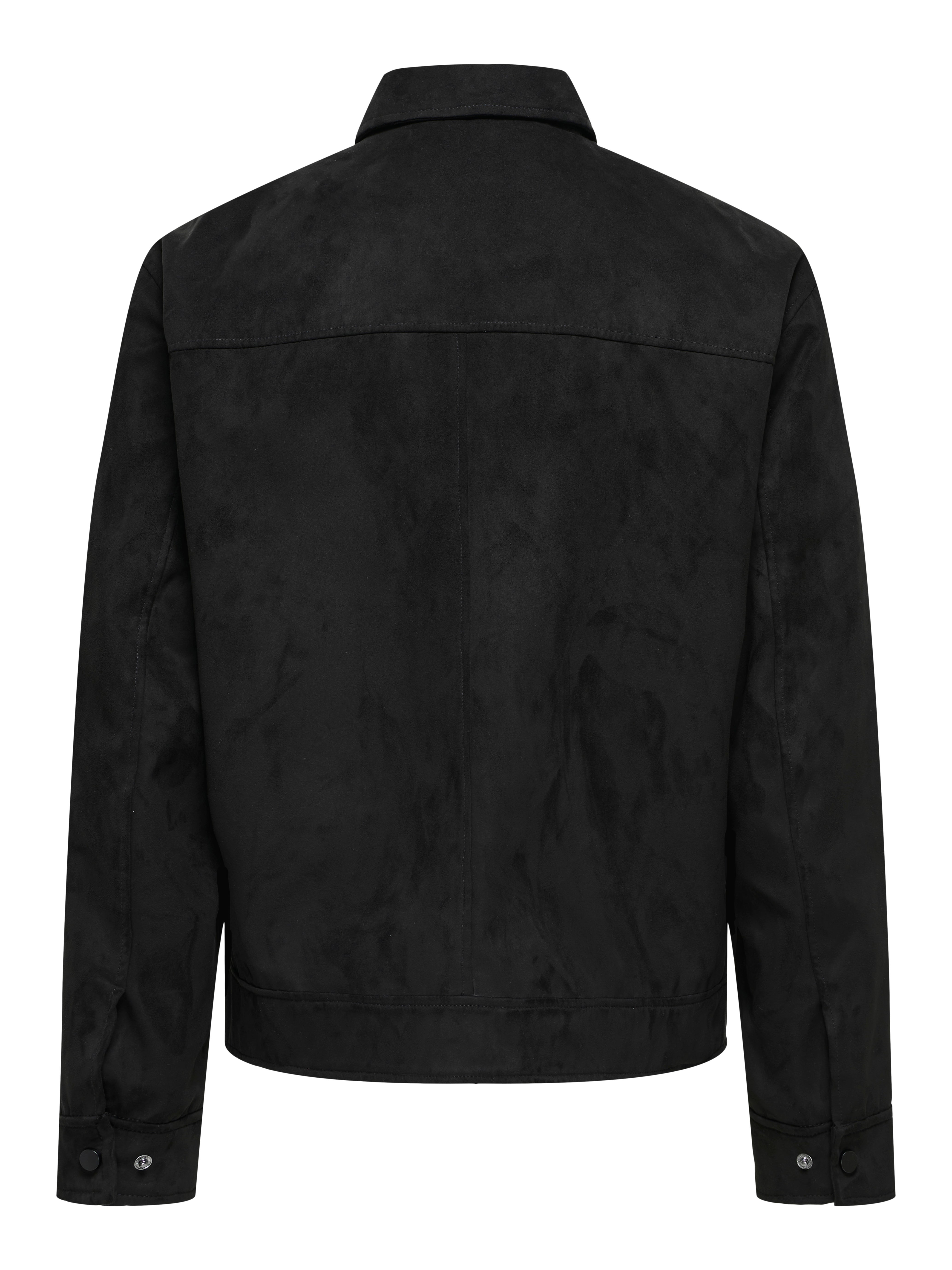 Cotton Chino 5B Shirt Jacket(XS BLACK): YOHJI YAMAMOTO