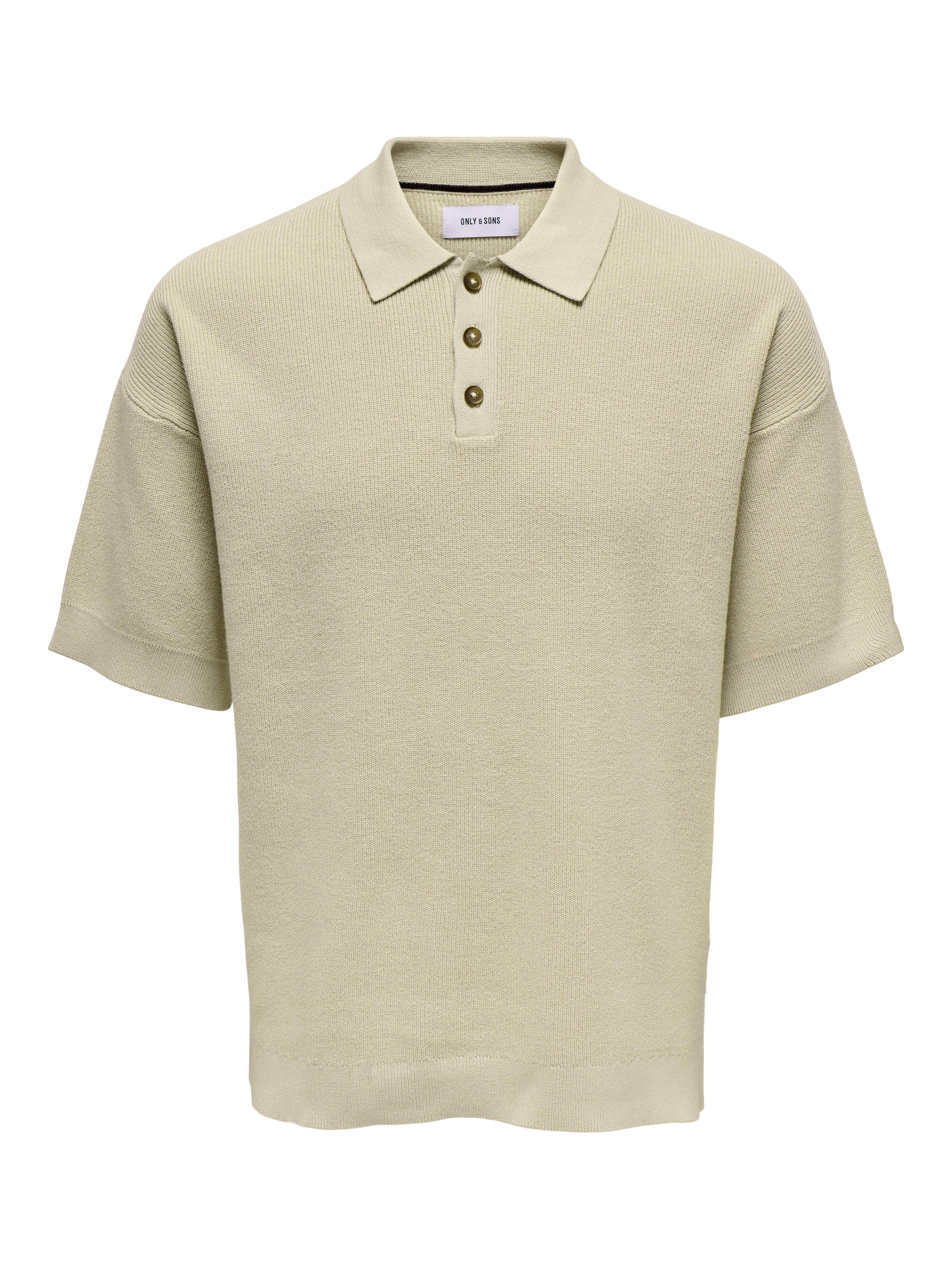 ONSGRIFFIN Knitted Polo-Shirt | Light Grey | ONLY & SONS® ONSGRIFFIN Knitted Polo-Shirt | Light Grey | ONLY & SONS®
