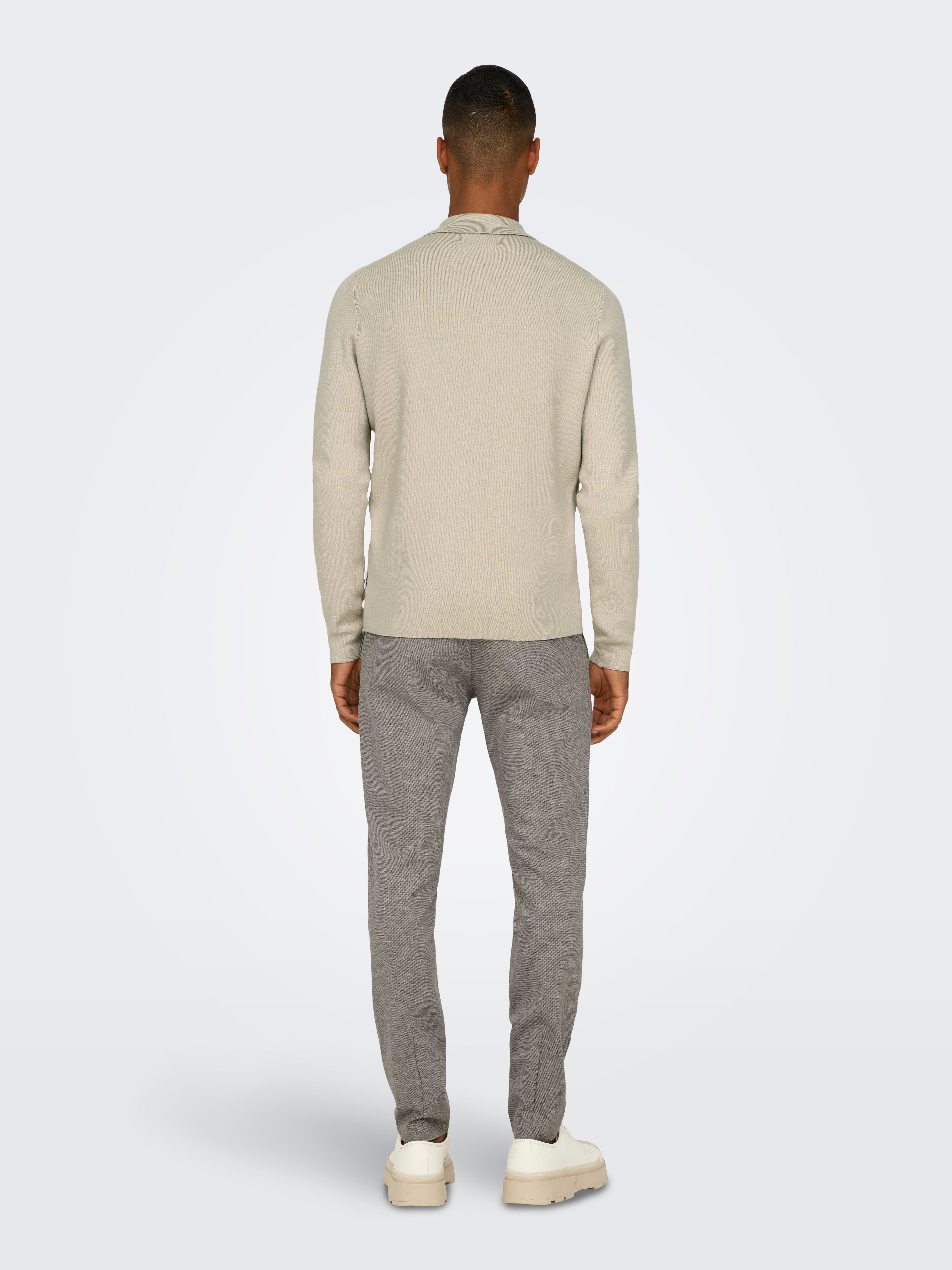 ONSCOOPER Pullover | Light Grey | ONLY & SONS®