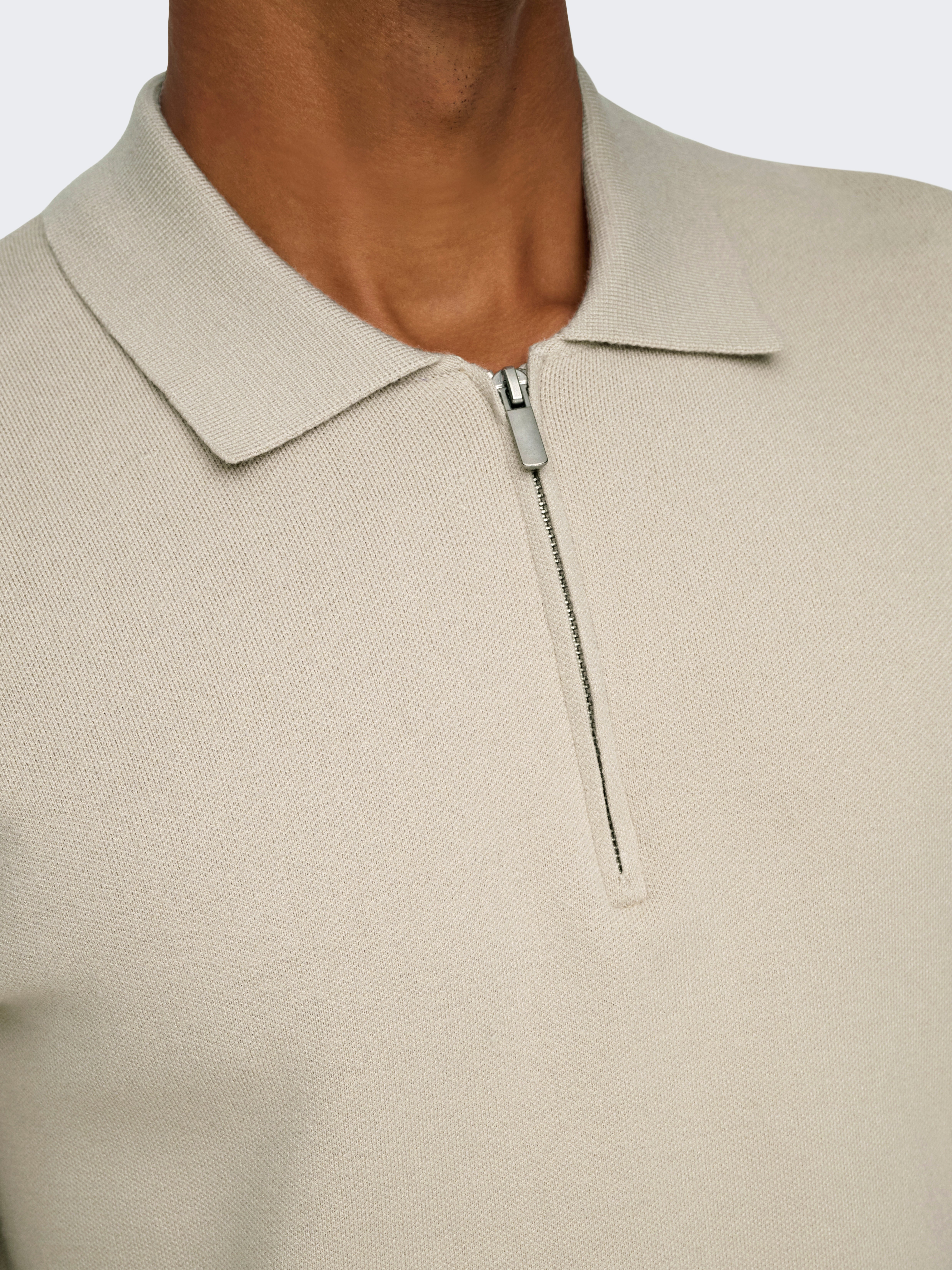 ONSCOOPER Pullover | Light Grey | ONLY & SONS®