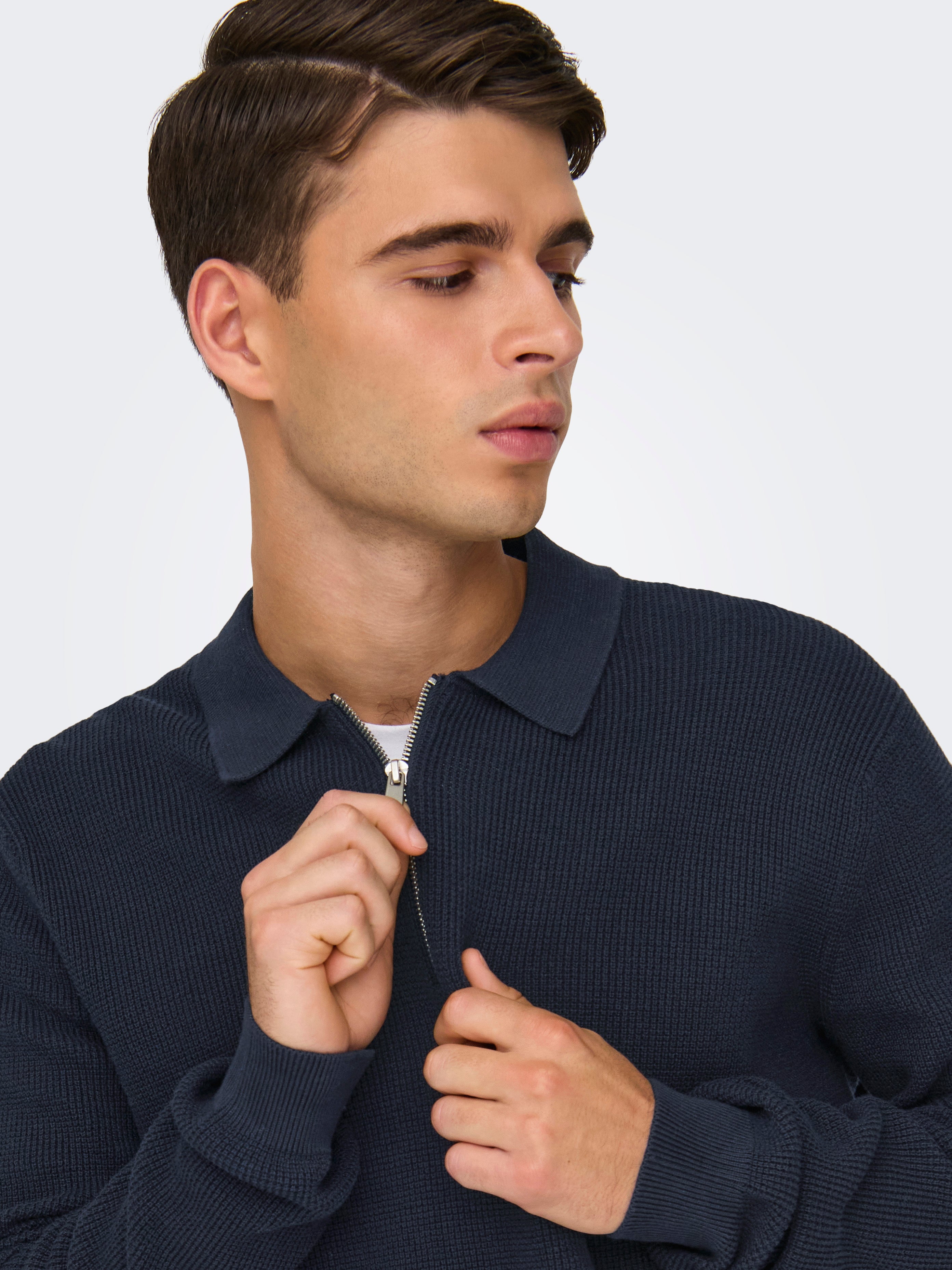 ONSMATTEO Pullover | Dark Blue | ONLY & SONS®