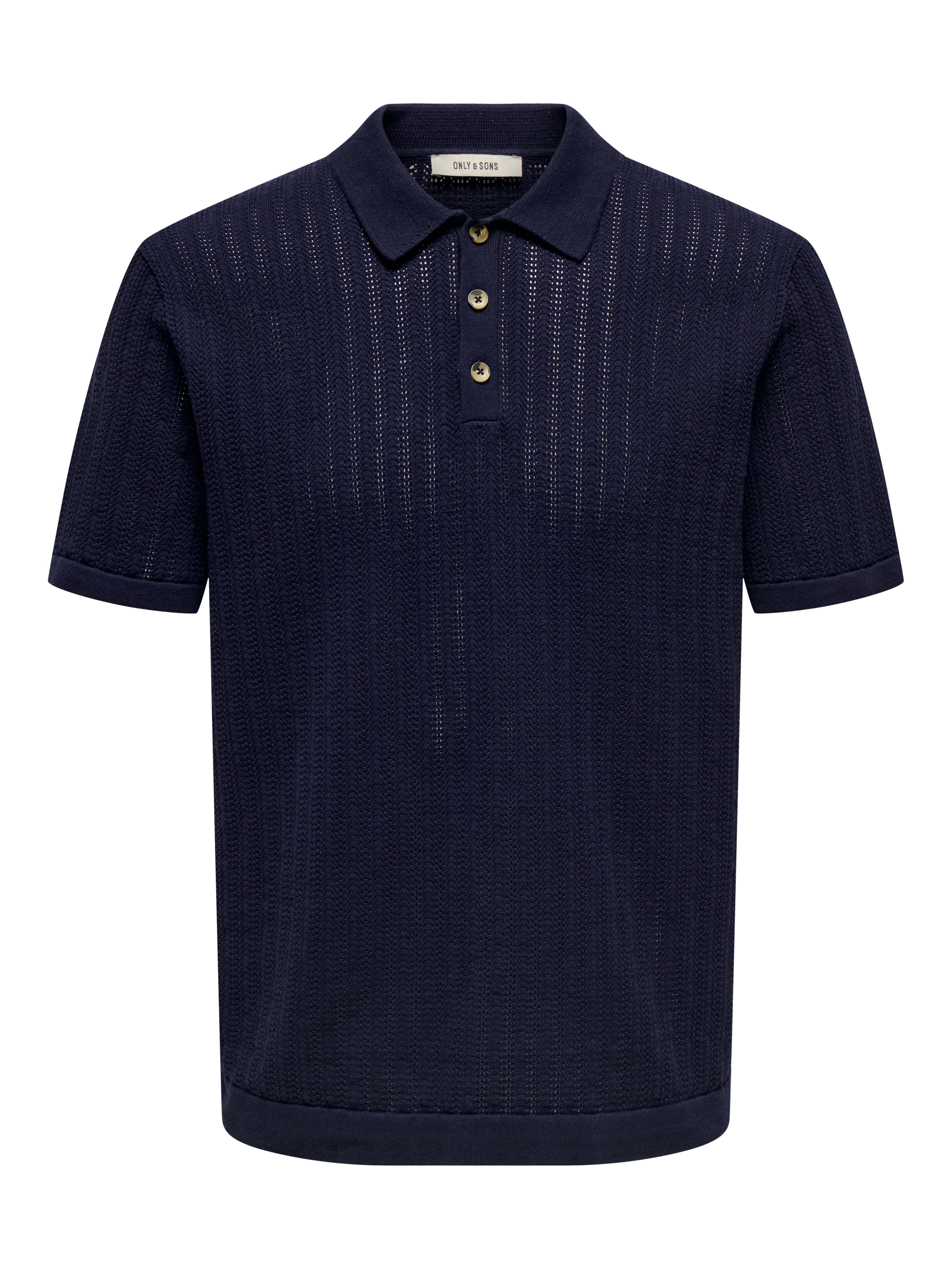 ONSMOON Knitted Polo-Shirt | Dark Blue | ONLY & SONS®
