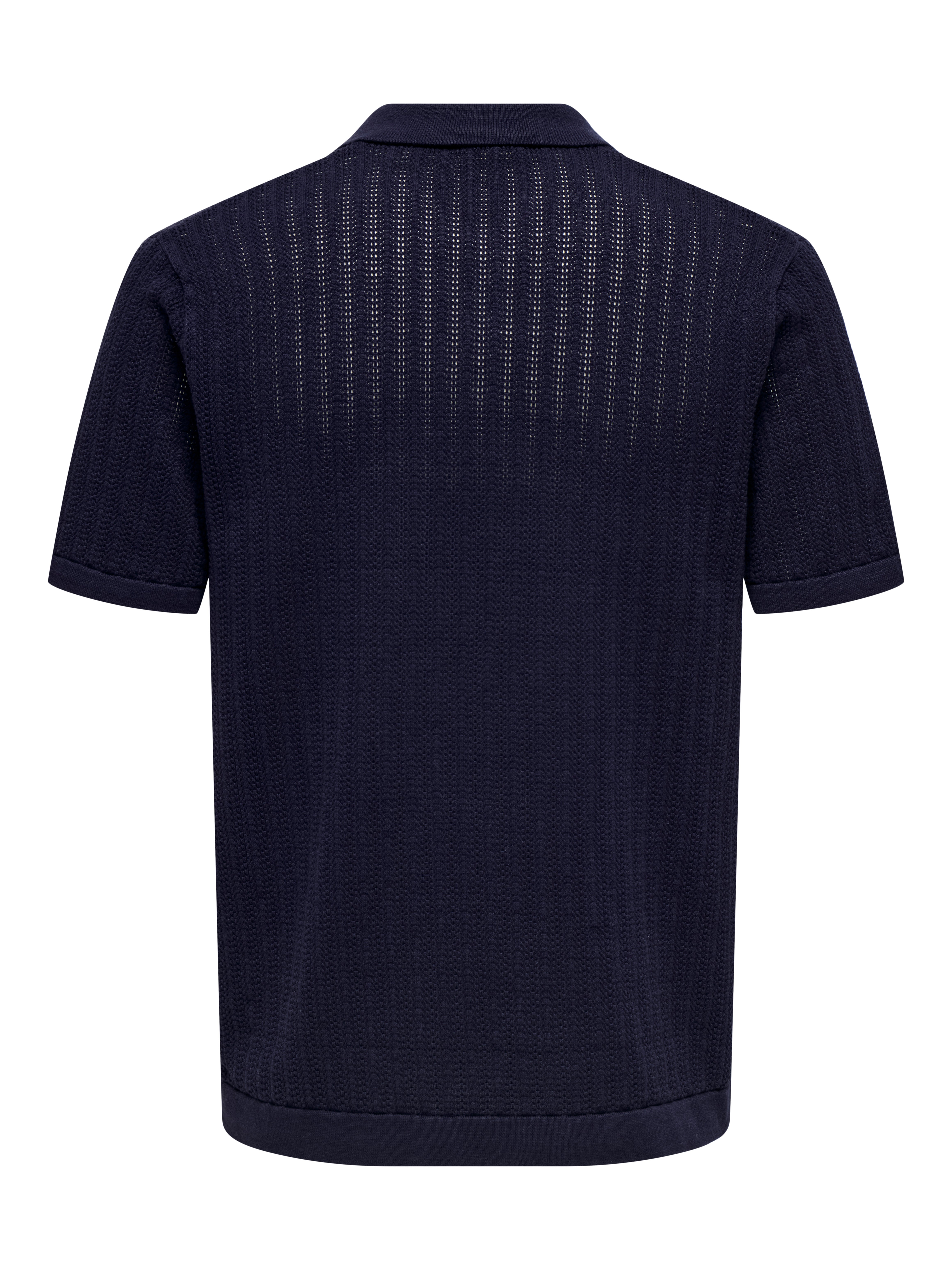 ONSMOON Knit Polo-Shirt | Dark Blue | ONLY & SONS®