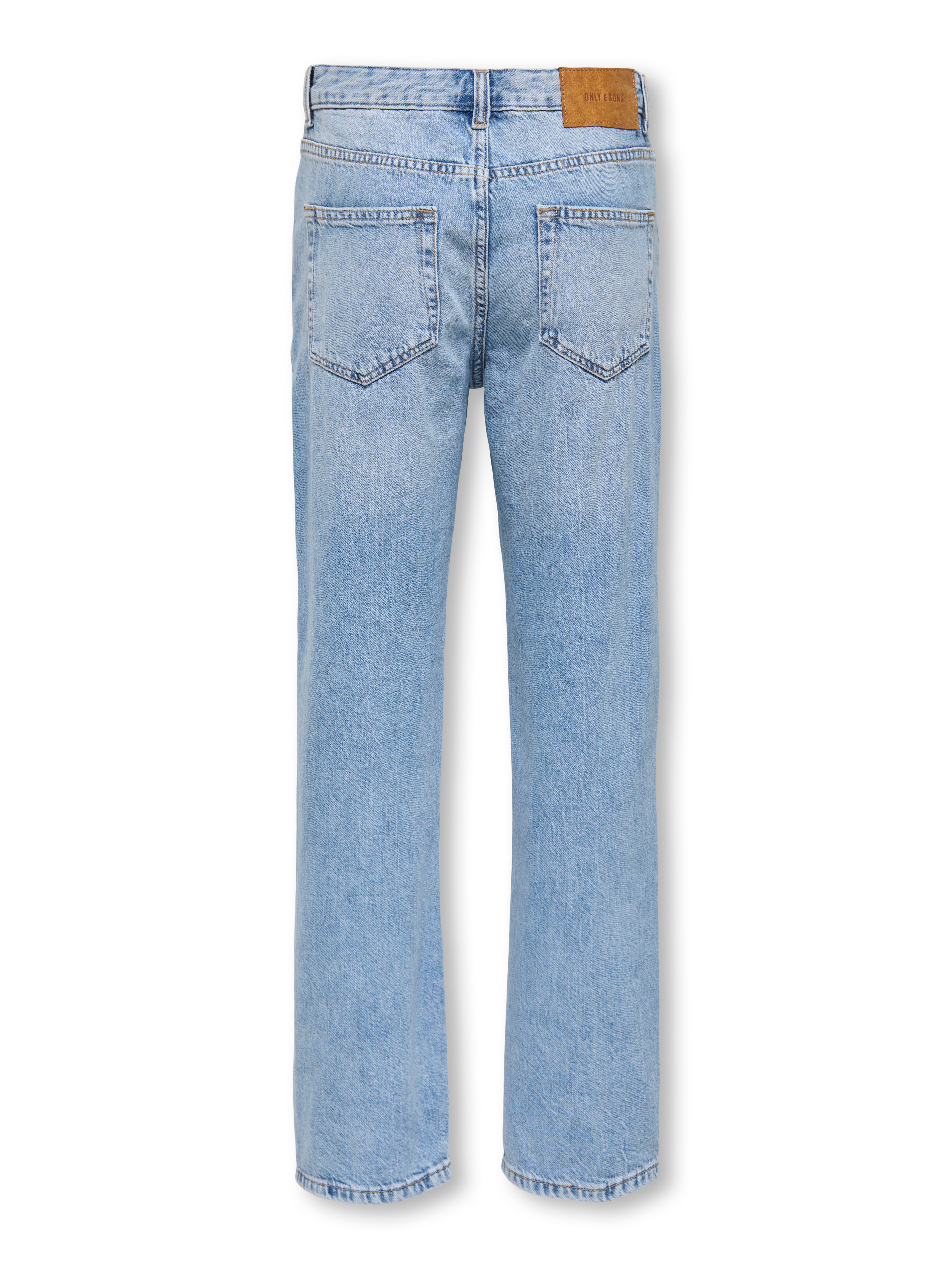 【BOK PLACE】Medium blue washing straight fit denim pants Thomasville relaxed straight jeans in Vintage blue
