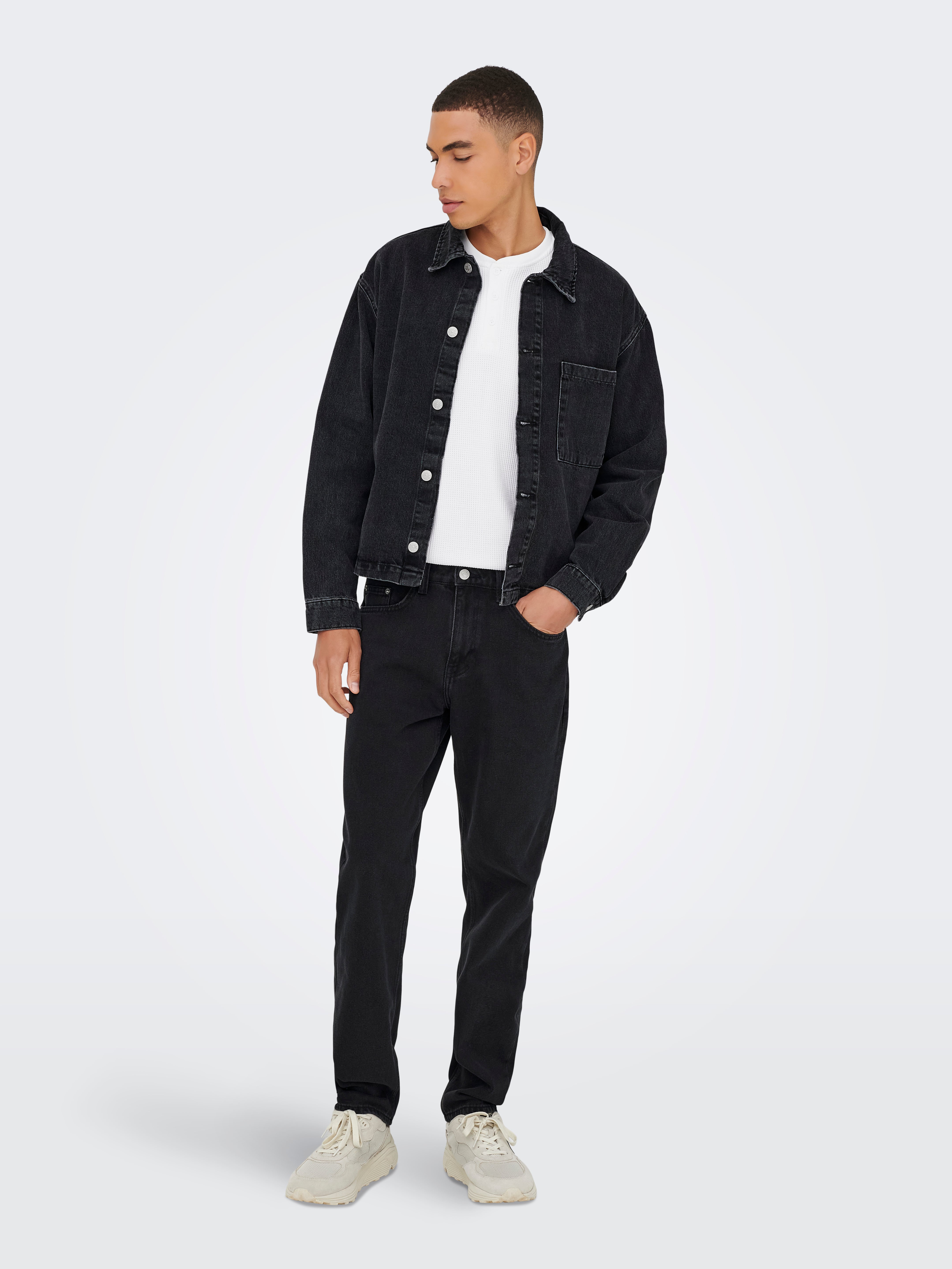 ONSSPRICK Denim jacket | Black | ONLY & SONS®