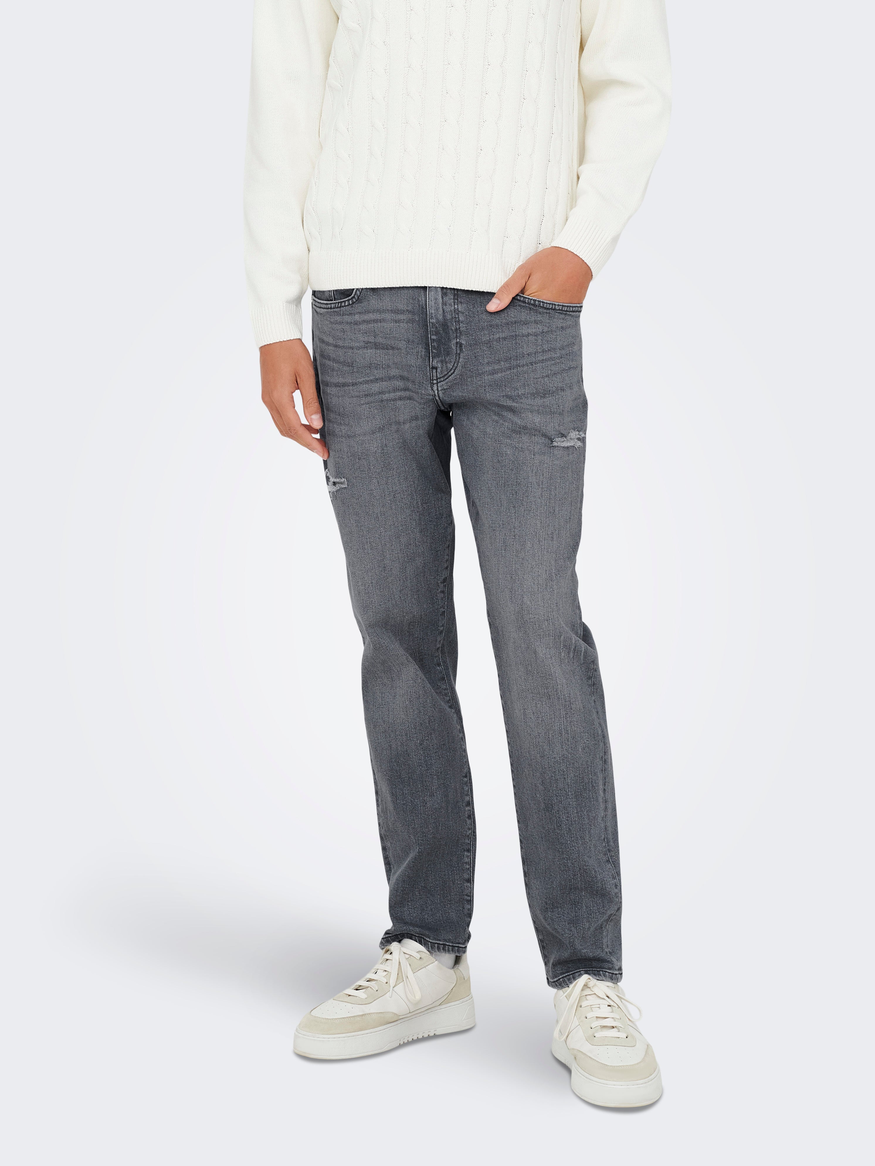 ONLY & SONS ONSWEFT regular fit jeans special blue grey denim ONLY & SONS ONSWEFT regular fit jeans special blue grey denim
